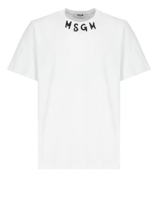 MSGM Men T-Shirts 3840MM102 25700201 White