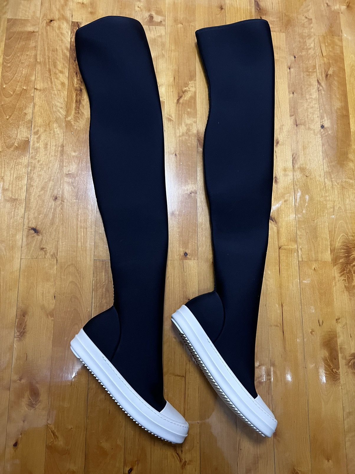 Rick Owens Drkshdw Rick owens drkshdw ramones thigh high sock sz 35 Size US 5 / IT 35 - 4 Thumbnail