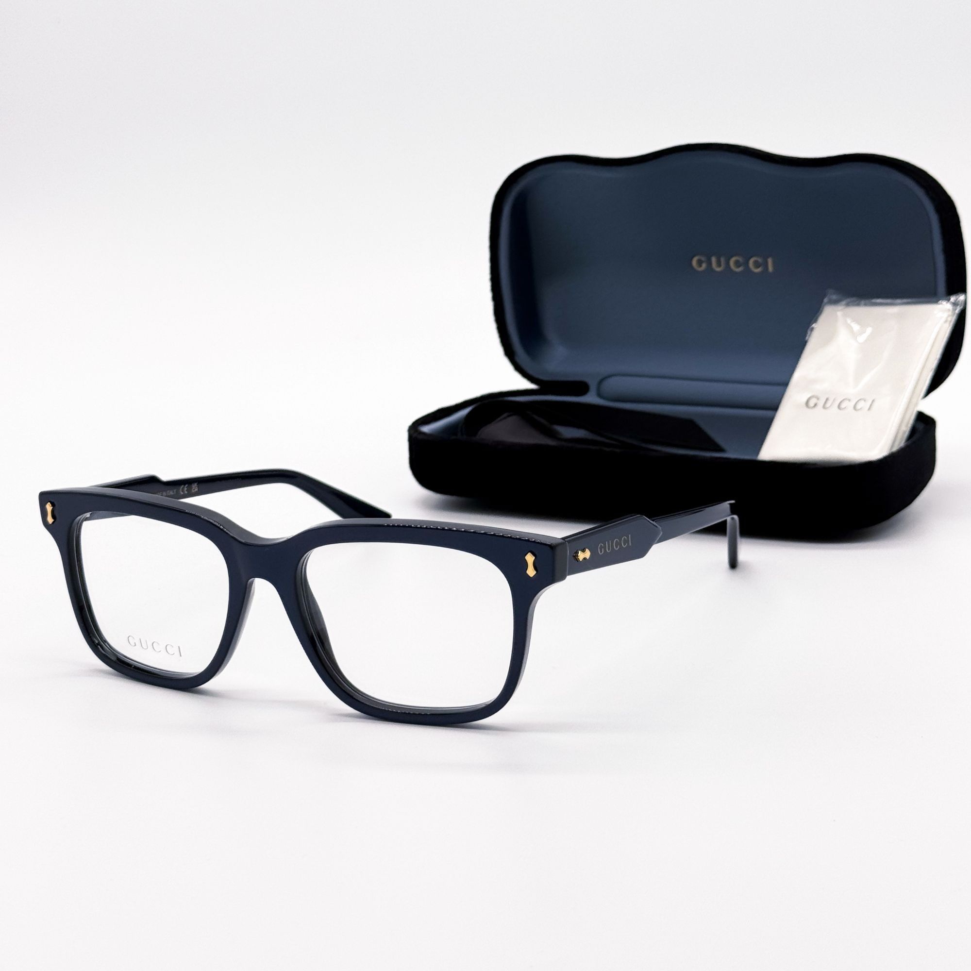 Gucci NEW GUCCI GG1265O 005 EYEGLASSES MEN BLUE EYEWEAR Size ONE SIZE - 1 Thumbnail