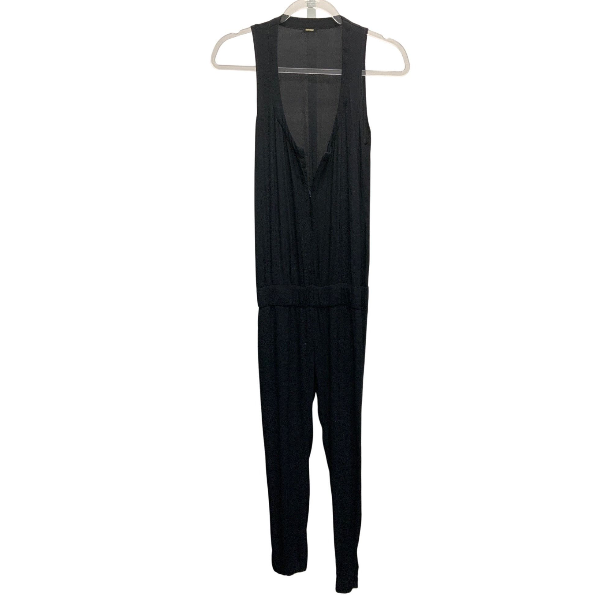MONROW Monrow Neptune Crepe Jumpsuit Size 26" / US 2 / IT 38 - 5 Thumbnail