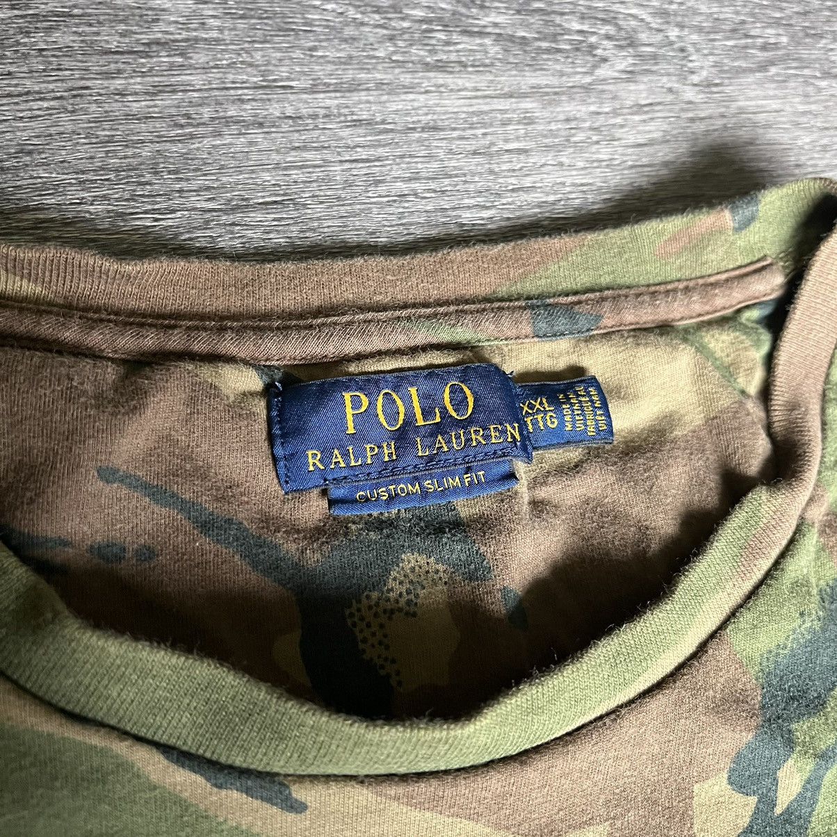 Polo Ralph Lauren Vintage Polo Ralph Lauren Camo Basic Pocket Logo Tee Shirt Size US XXL / EU 58 / 5 - 5 Thumbnail