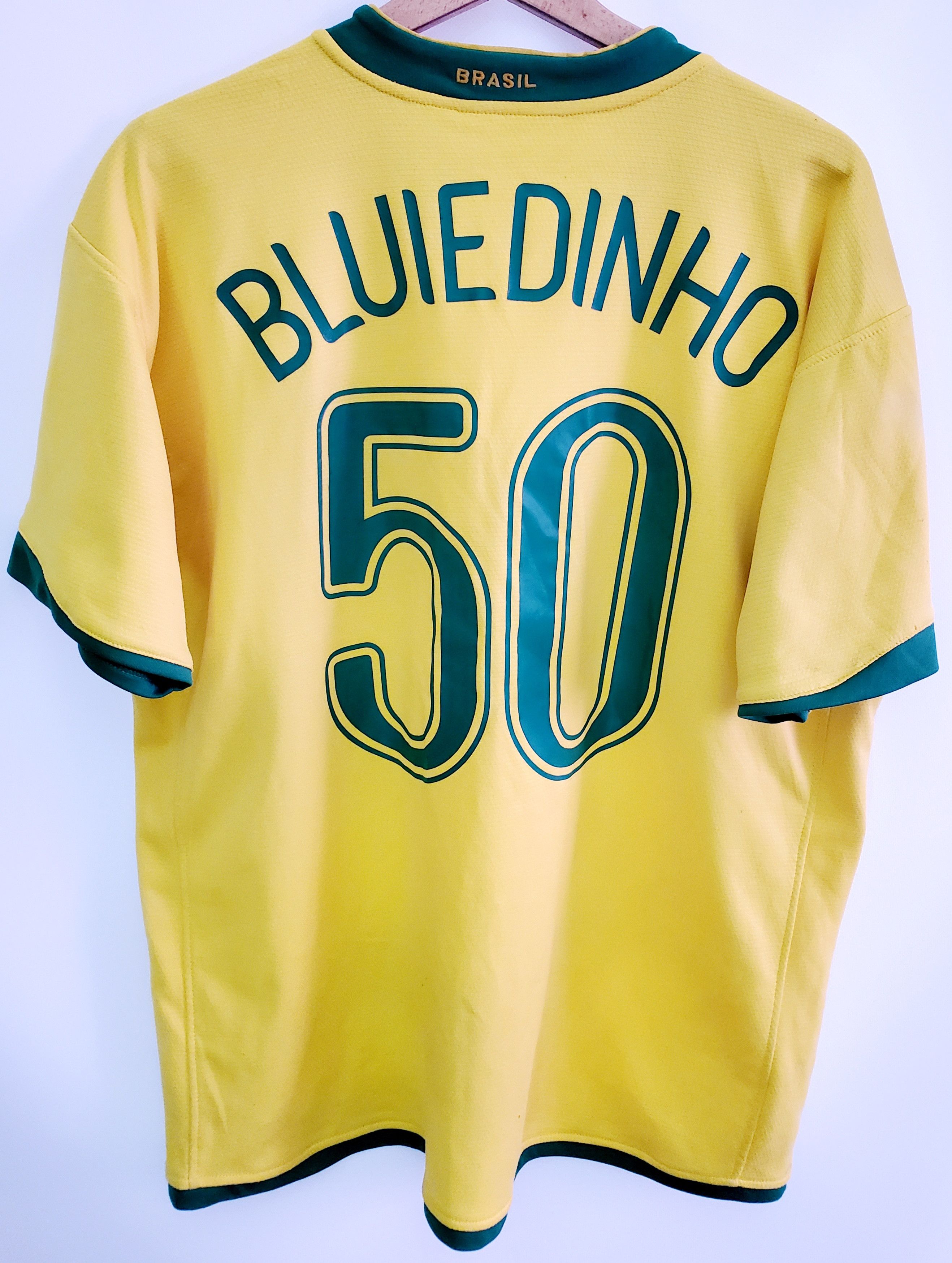 Nike × Vintage Vintage Brazil 2006 home nike soccer jersey size Xl Size US XL / EU 56 / 4 - 2 Thumbnail
