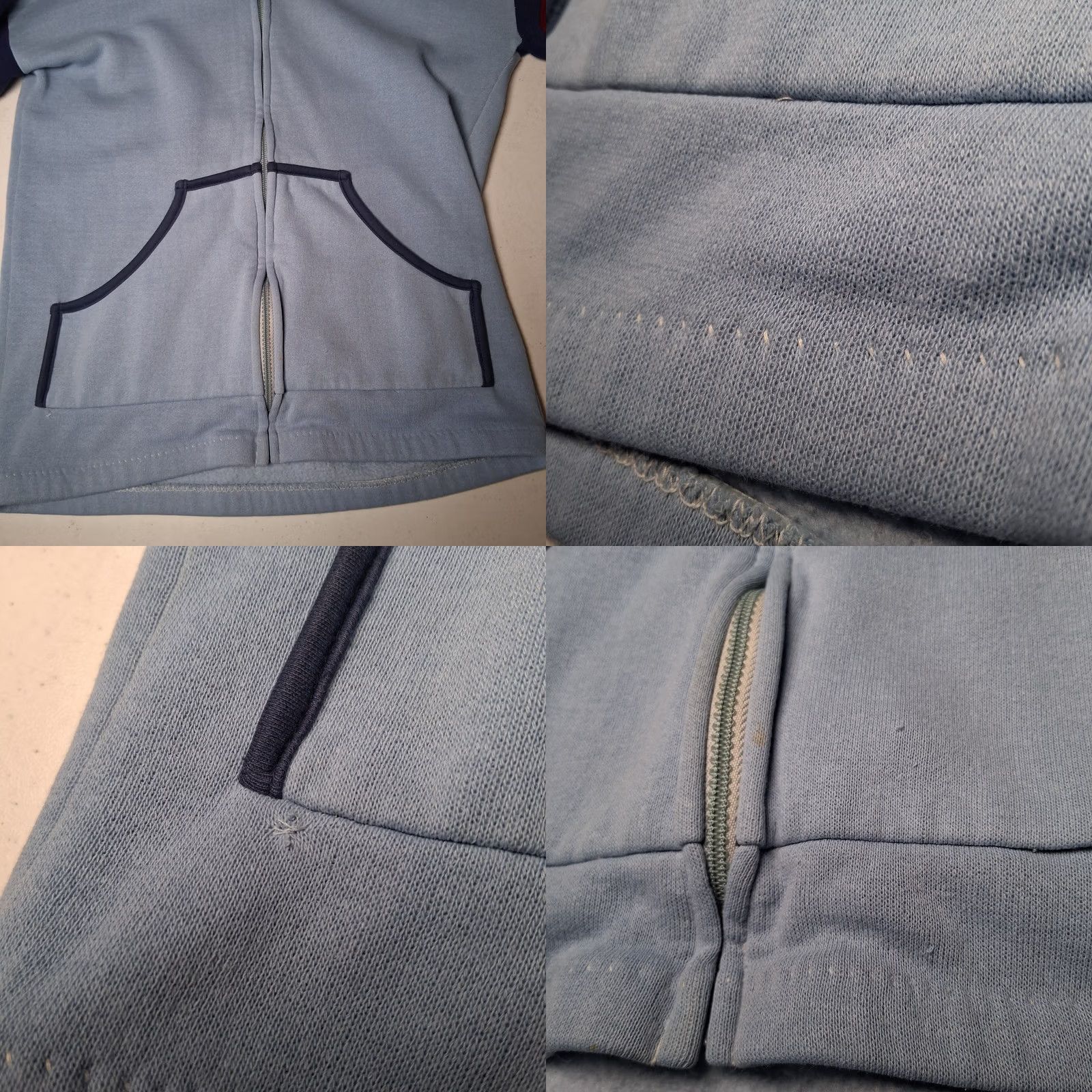 Vintage VINTAGE Topic Knits Hooded Sweatshirt Women L Blue Retro Sport Hoodie Knit Full Zip Pockets Made in USA Mens? Women? Size L / US 10 / IT 46 - 11 Thumbnail