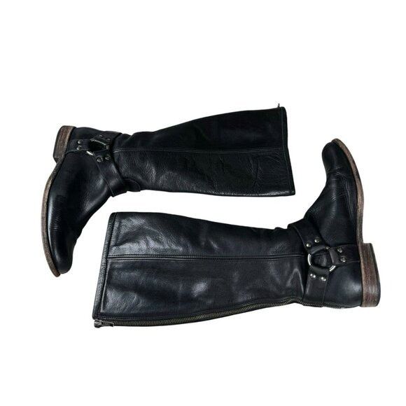 Frye Frye #76850 Phillip Harness Womens Black Knee High Leather R Size US 6.5 / IT 36.5 - 10 Thumbnail