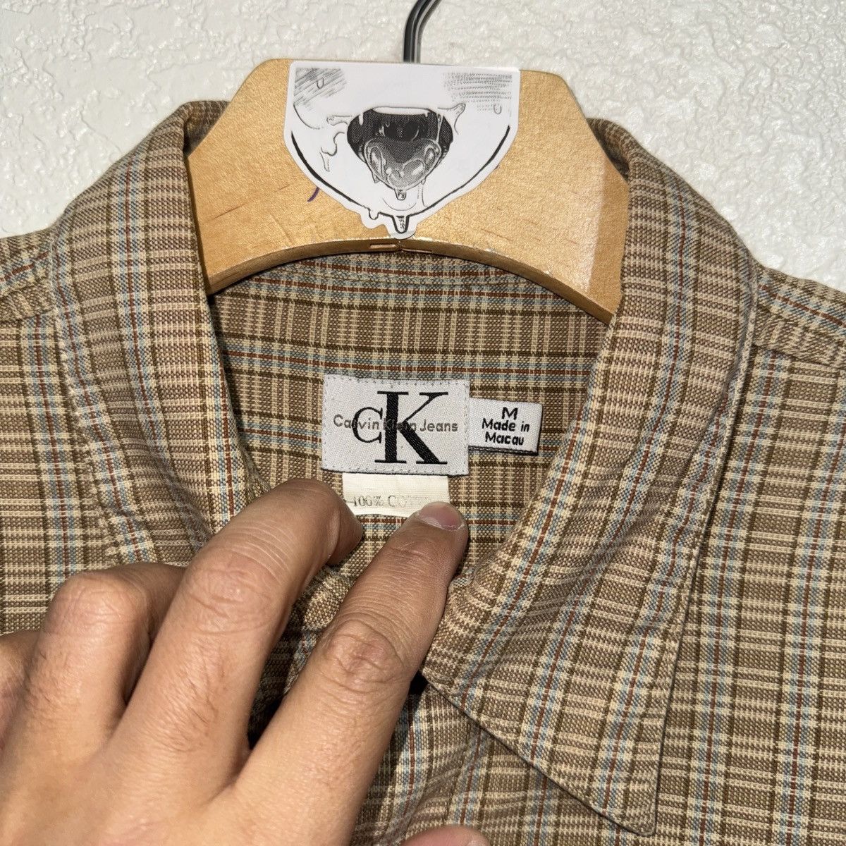 Calvin Klein Vintage Calvin Klein Western Earth Toned Boxy Button Up Size US M / EU 48-50 / 2 - 4 Thumbnail