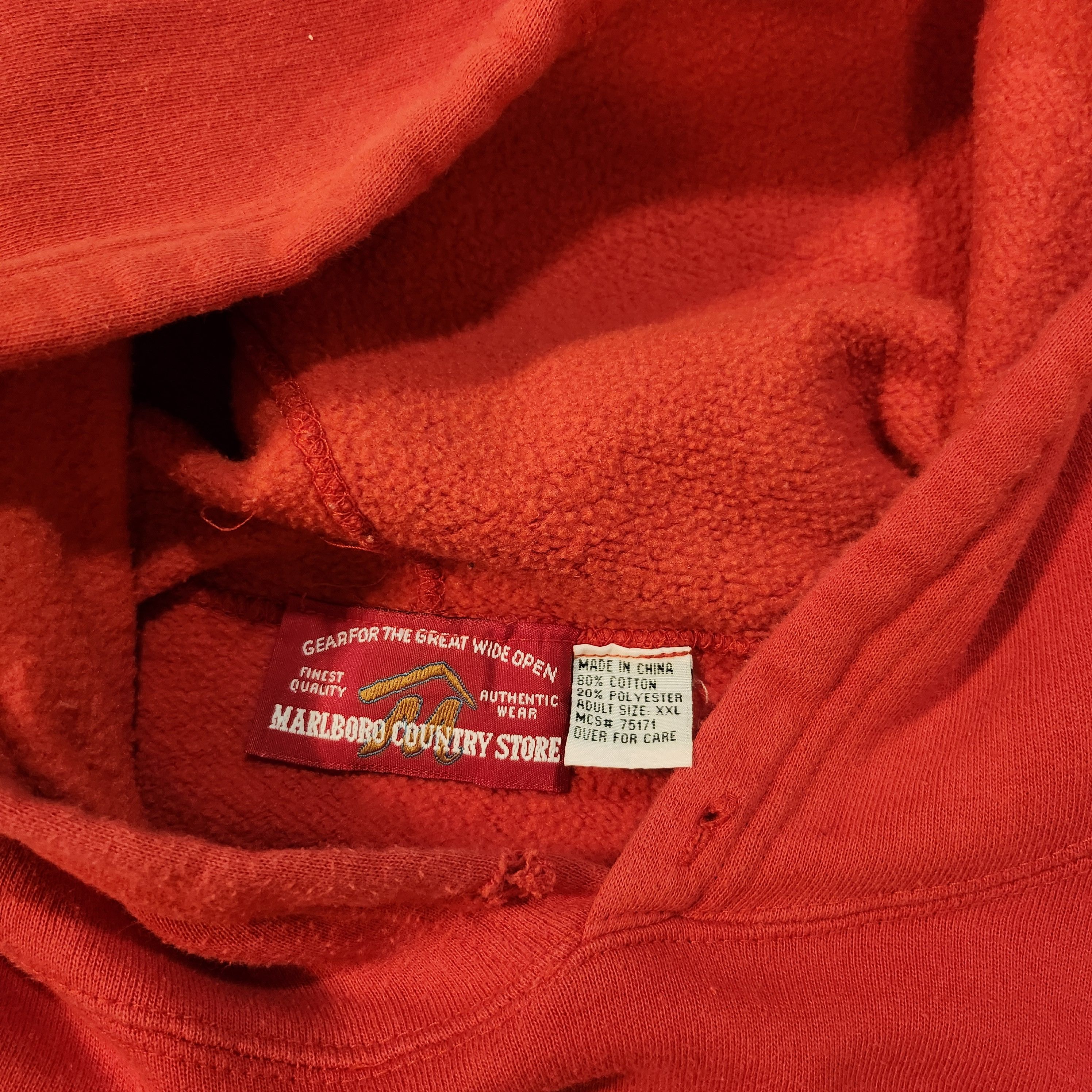 Marlboro × Vintage Oversize Marlboro Red Hoodie Size US XXL / EU 58 / 5 - 3 Thumbnail