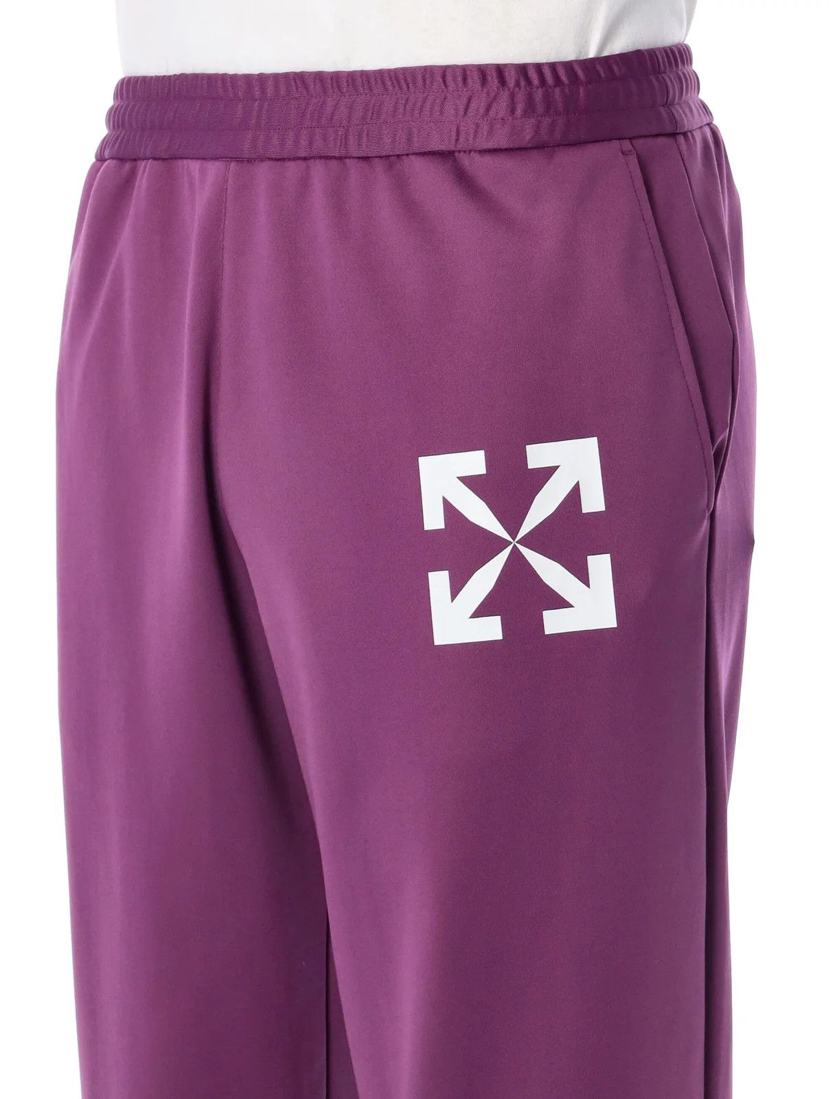 Off-White o1y0225 Logo Jogger & Sweatpant in Purple Size US 34 / EU 50 - 2 Thumbnail