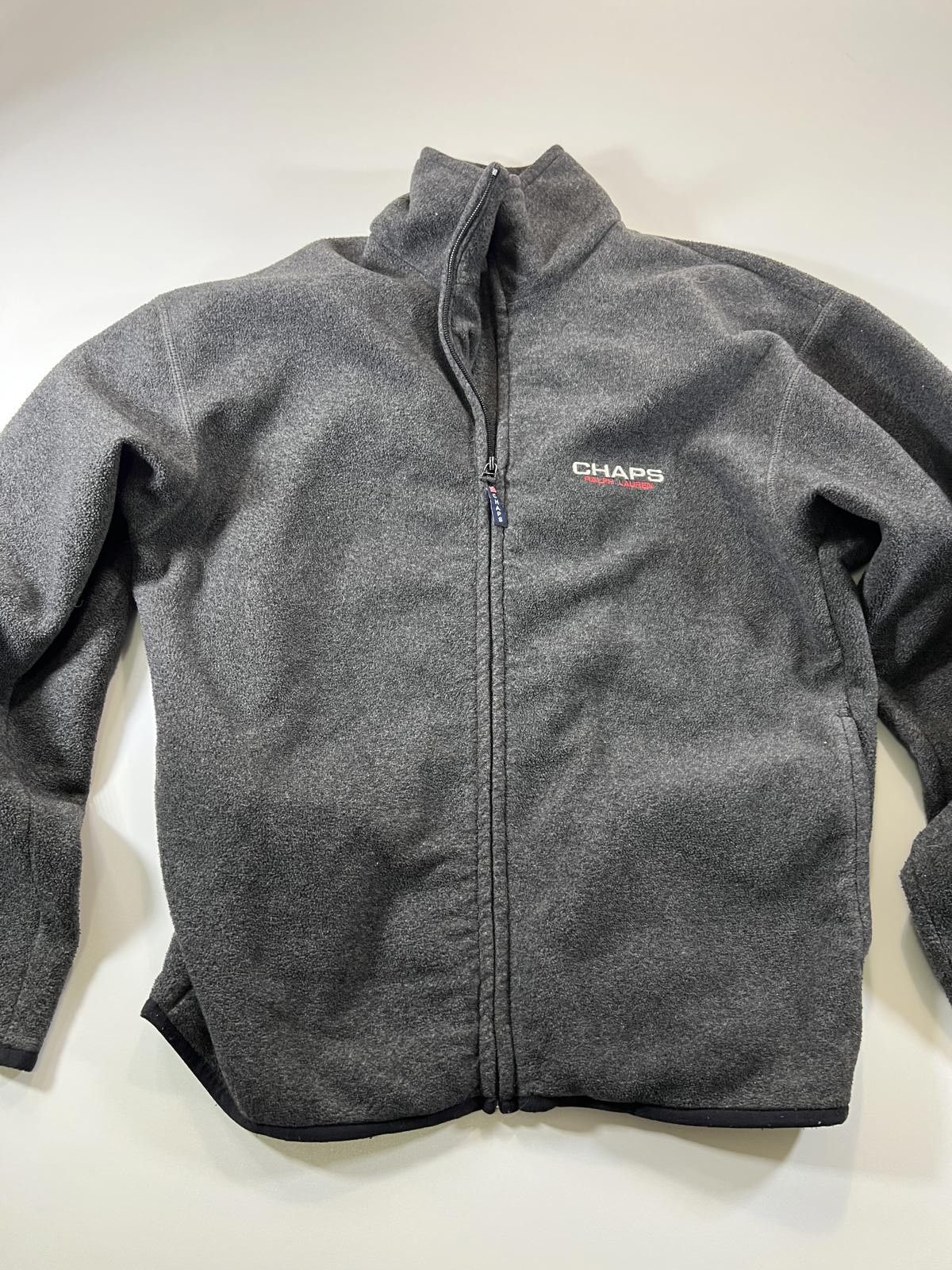 Chaps Ralph Lauren Vintage Chaps Ralph Lauren Grey Full-Zip Fleece Jacket Large Size US L / EU 52-54 / 3 - 1 Thumbnail