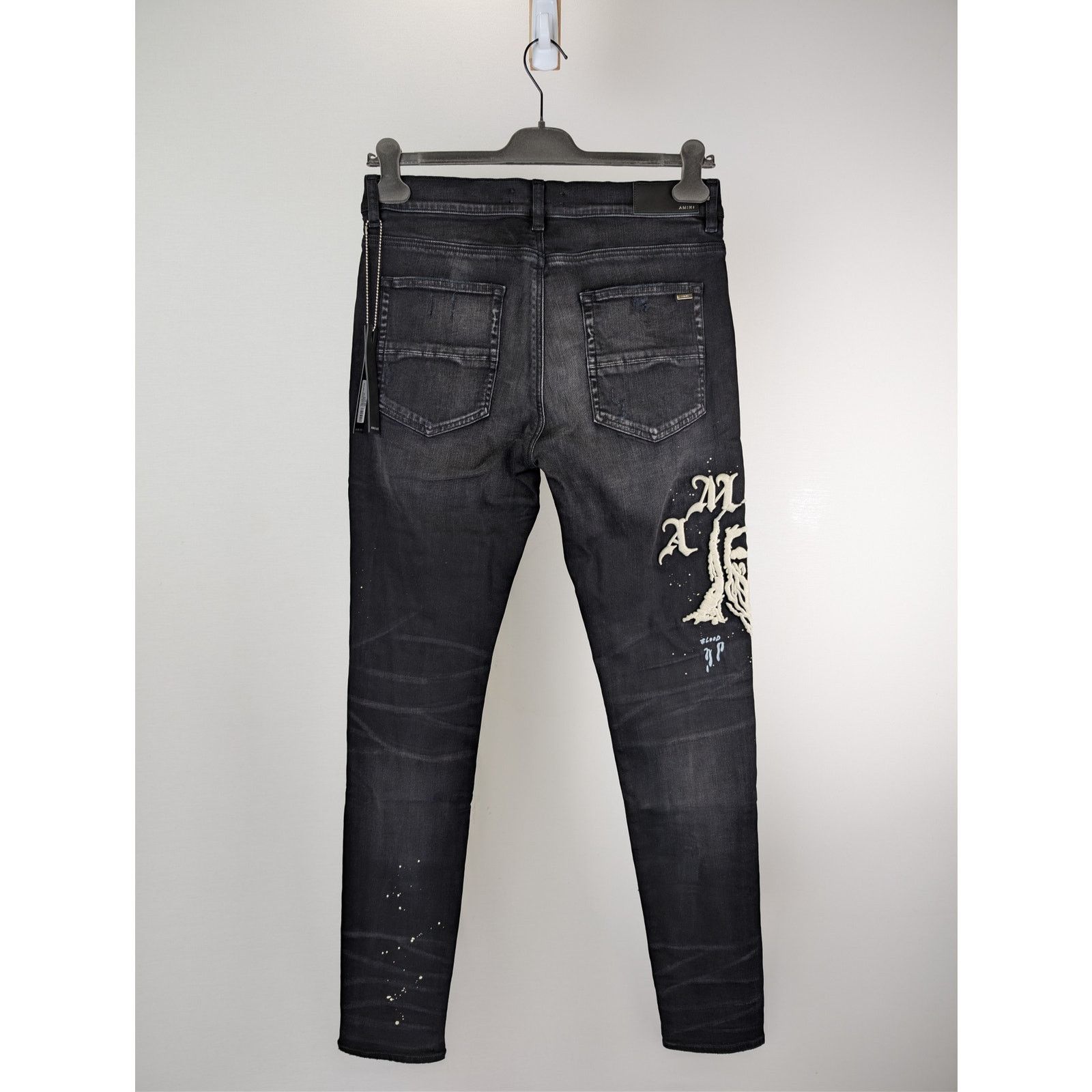 Amiri o1rshd1 Q:2 / Wes Lang Reaper Logo Jean in Aged Black Size US 34 / EU 50 - 17 Thumbnail