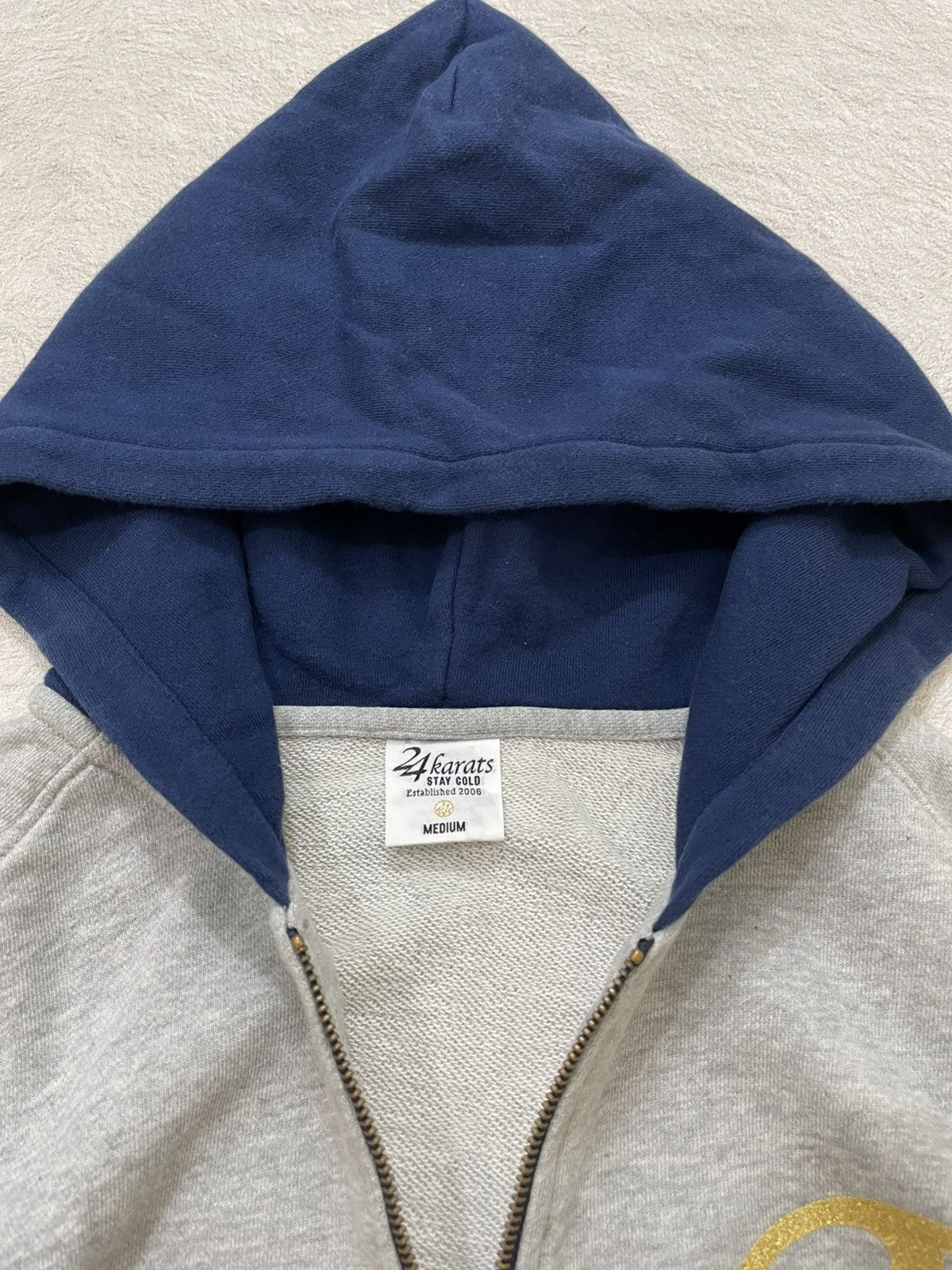 Hysteric Glamour 2000s Hysteric Hooded 24karats Stay Gold Graphic Zip Y2K Size US L / EU 52-54 / 3 - 4 Thumbnail