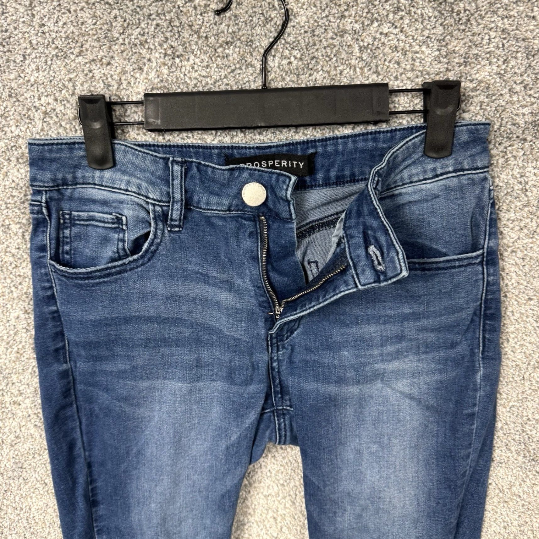 Denime Prosperity Jeans Women 28 Blue Denim Skinny Leg Stretch Clean Girl 90s Retro Hip Hop Vintage No Size 28" / US 6 / IT 42 - 6 Thumbnail