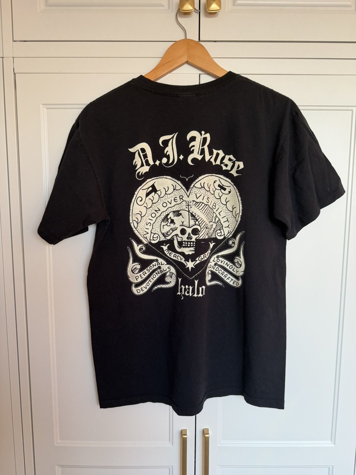 Derek Rose DI Rose Halo Graphic T Shirt Mens Medium Black Tattoo Size US M / EU 48-50 / 2 - 1 Thumbnail