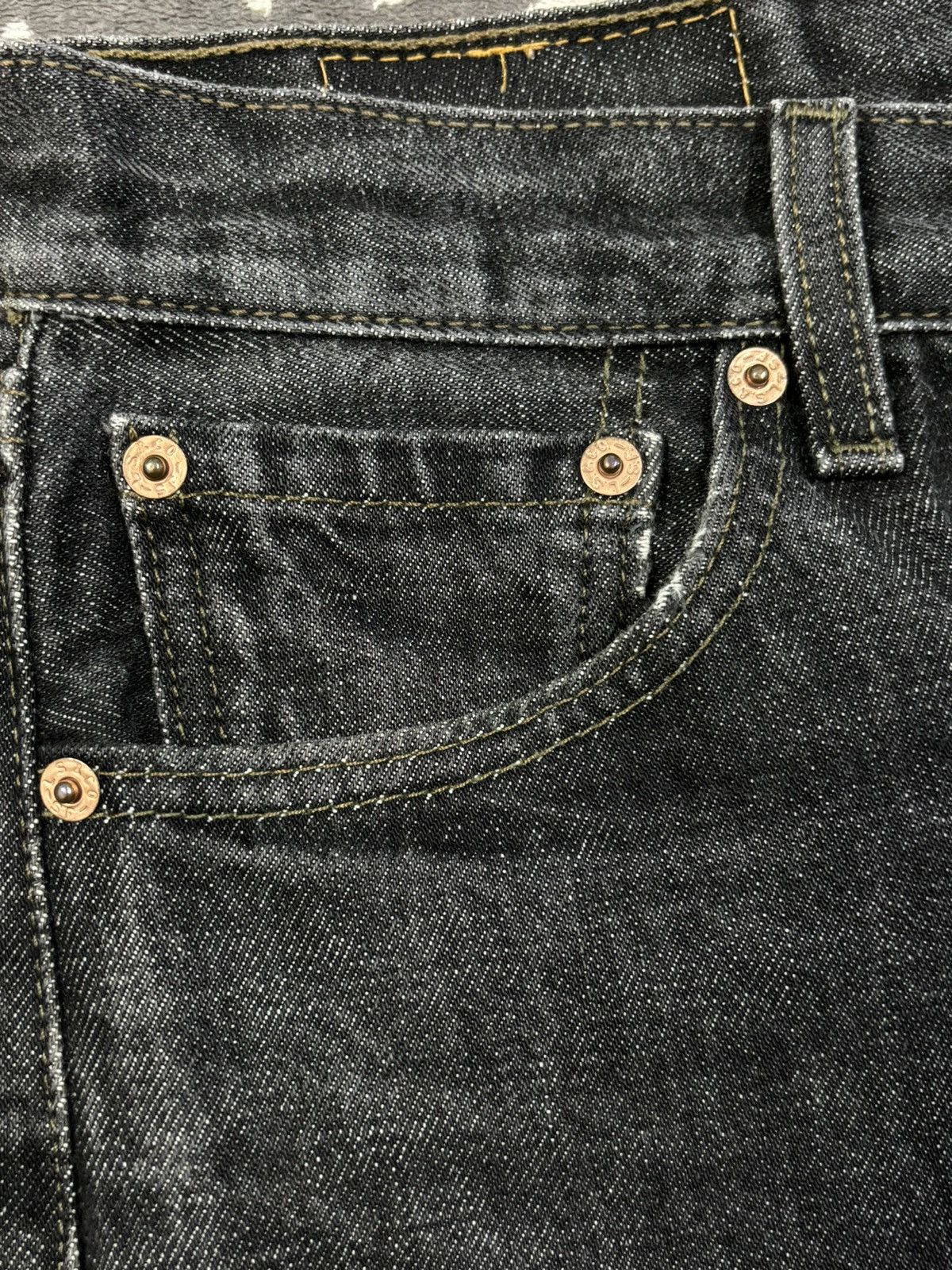 Levi's Vintage 90s Levis 501 Black Faded Loose Fit Distressed Jeans Size US 30 / EU 46 - 7 Thumbnail