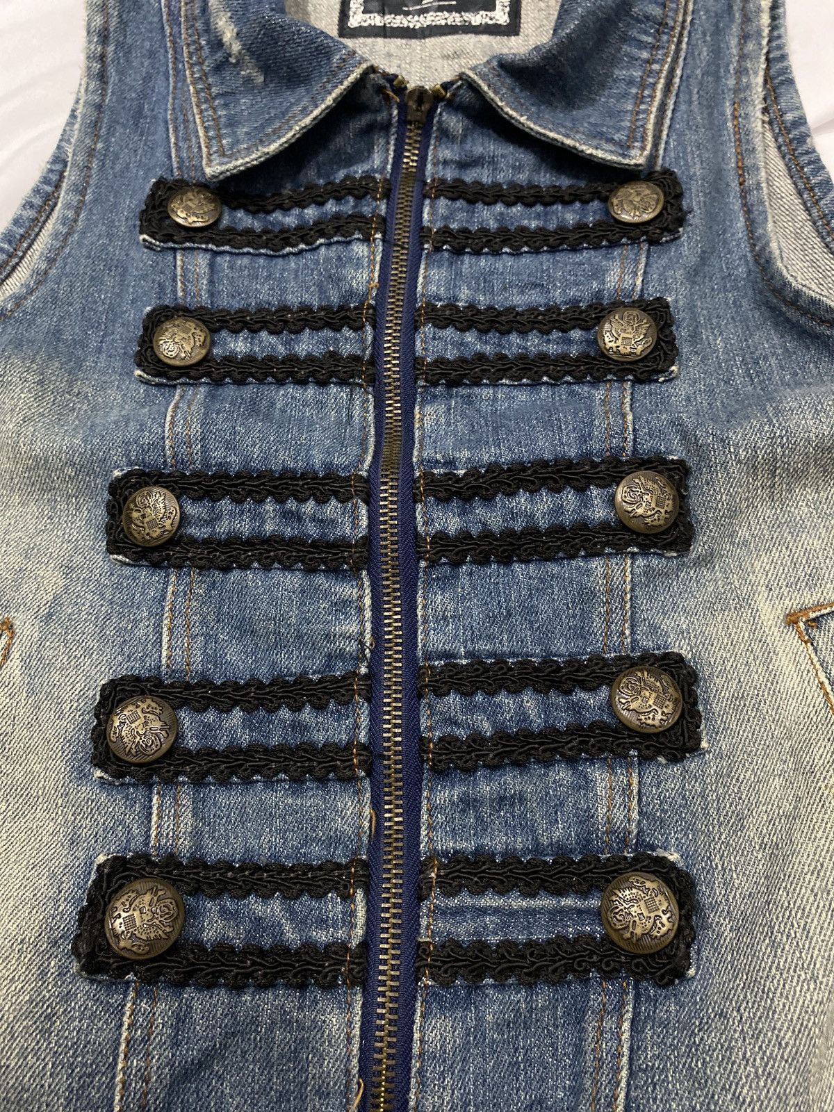 Japanese Brand Napoleon Denim Vest Jacket Size US S / EU 44-46 / 1 - 3 Thumbnail