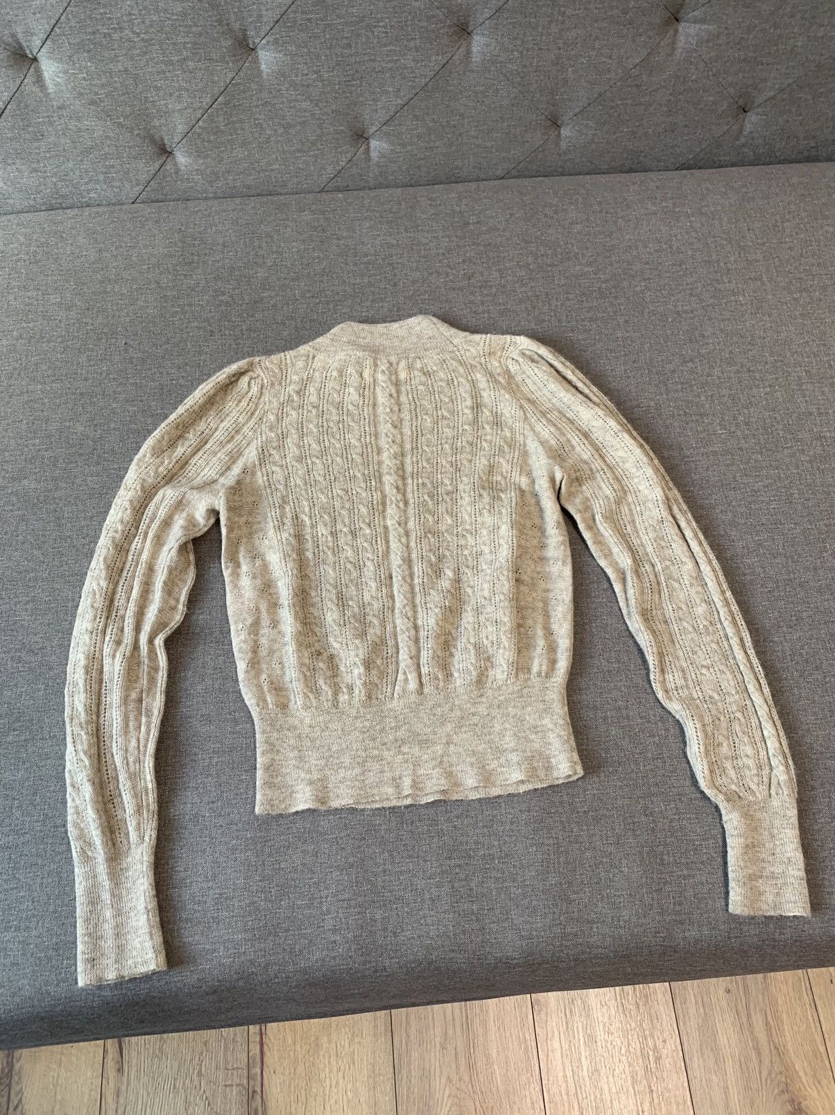DOEN Doen Baby Alpaca Turtle Neck Cable knit sweater Size S / US 4 / IT 40 - 6 Thumbnail