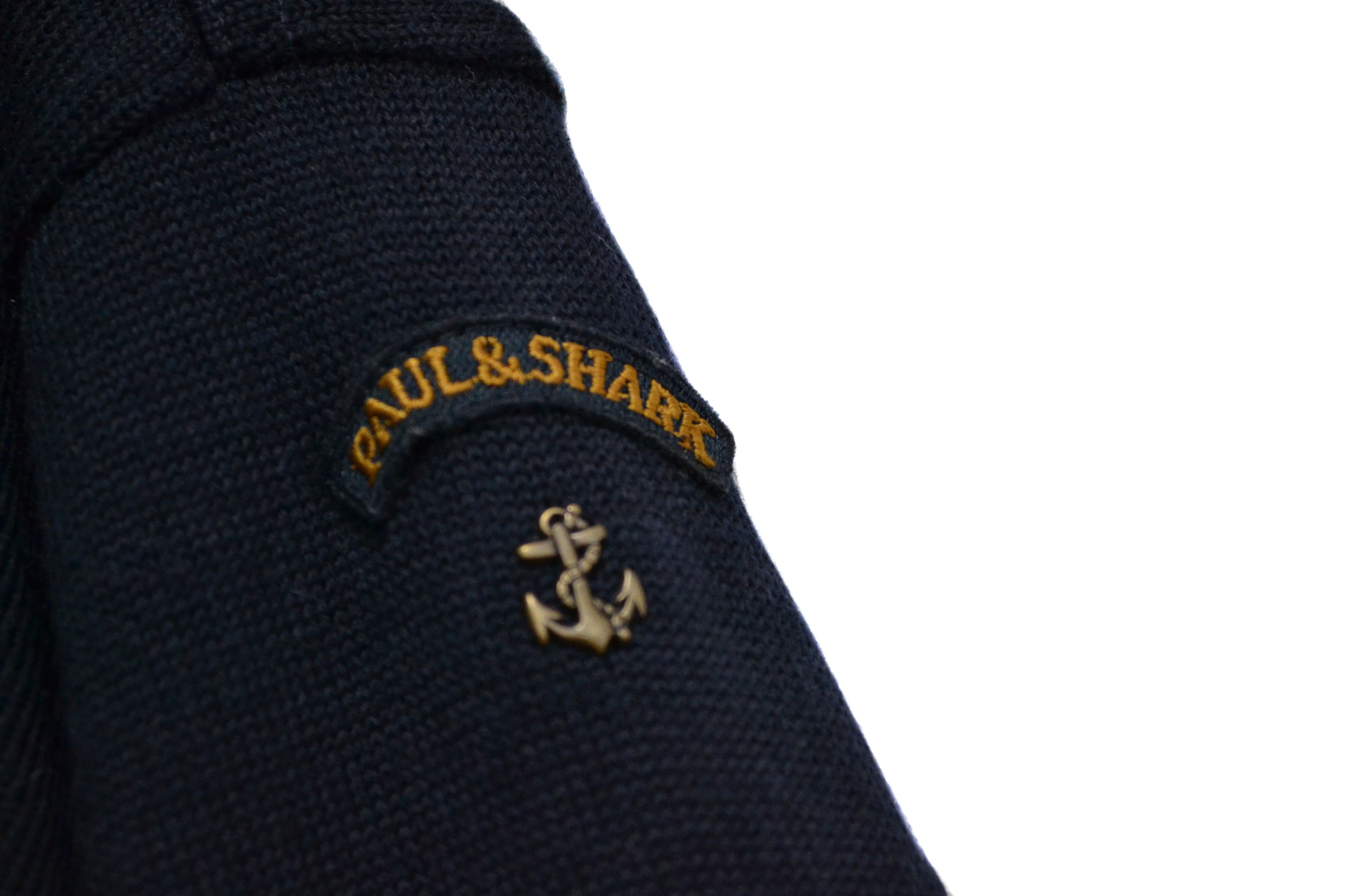 Paul & Shark Paul & Shark 100% Wool Men’s Dark Blue Sweater Size US XXL / EU 58 / 5 - 5 Thumbnail