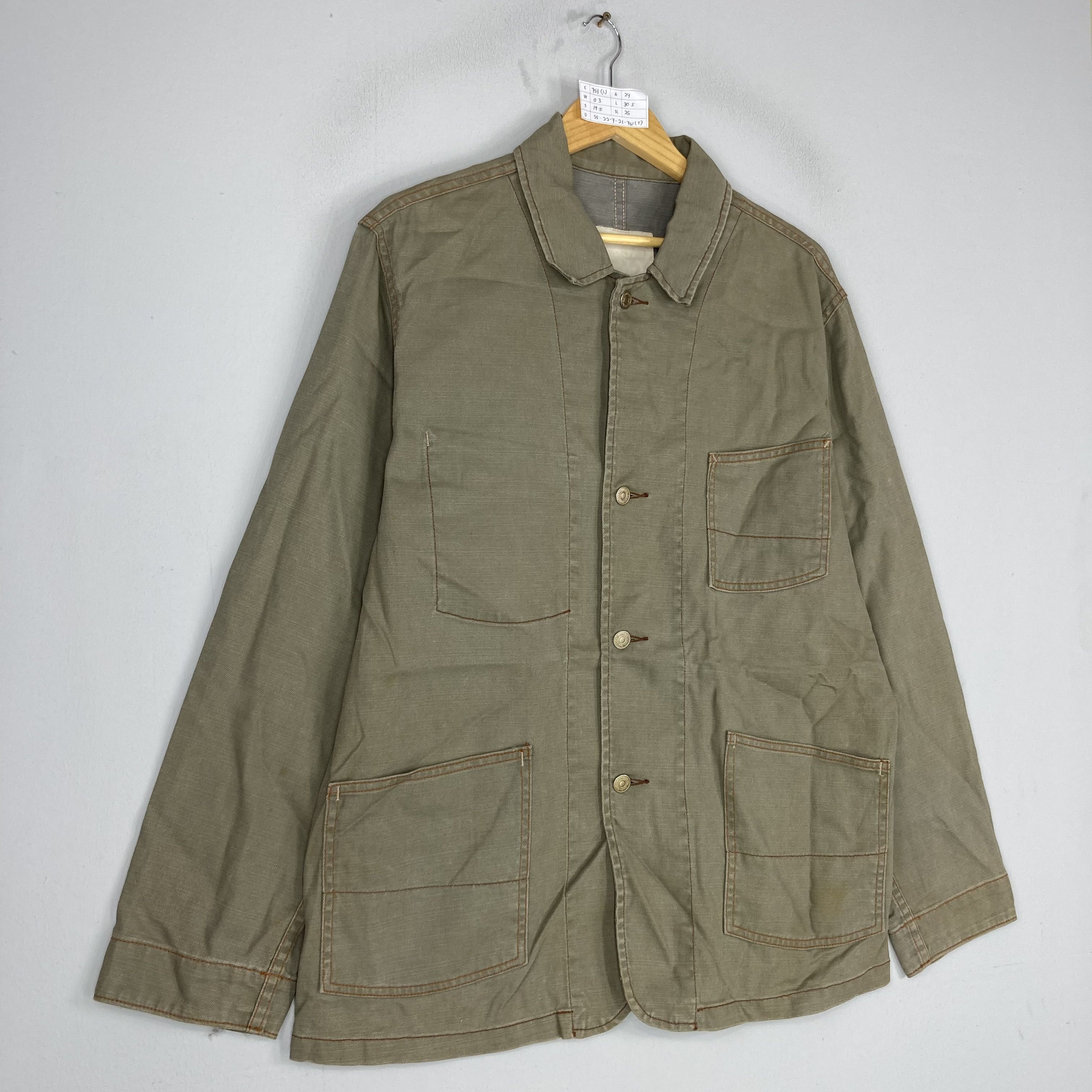 Gap Vintage GAP EST 1969 Denim Chore Jacket Button Up Size US L / EU 52-54 / 3 - 4 Thumbnail