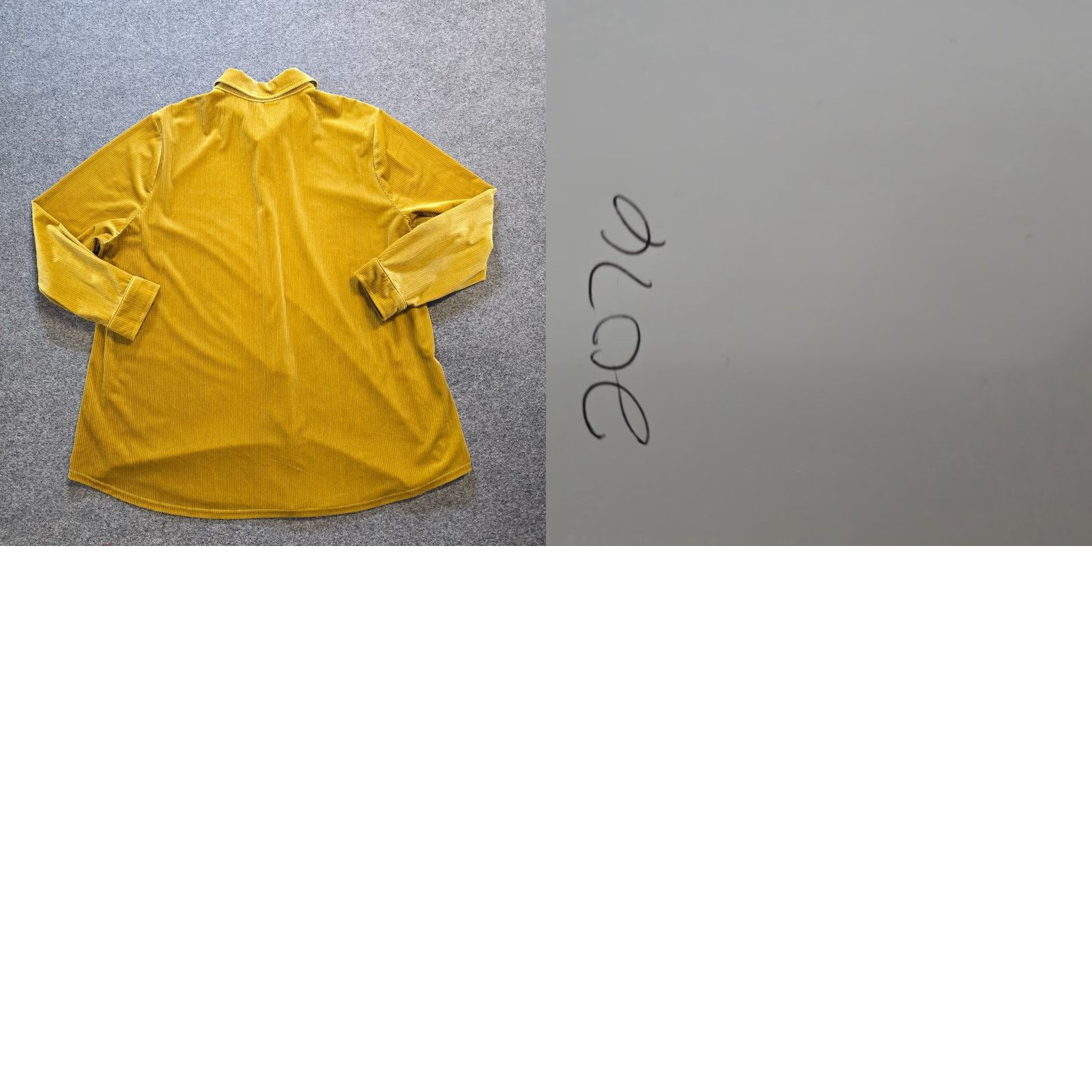 Soft Surroundings Soft Surroundings Blouse Top Womens 3X Green Yellow Velour Shimmer Button Casual Regular Plus Size Womens Mens? Wait. Size XXL / US 16-18 / IT 52-54 - 8 Thumbnail