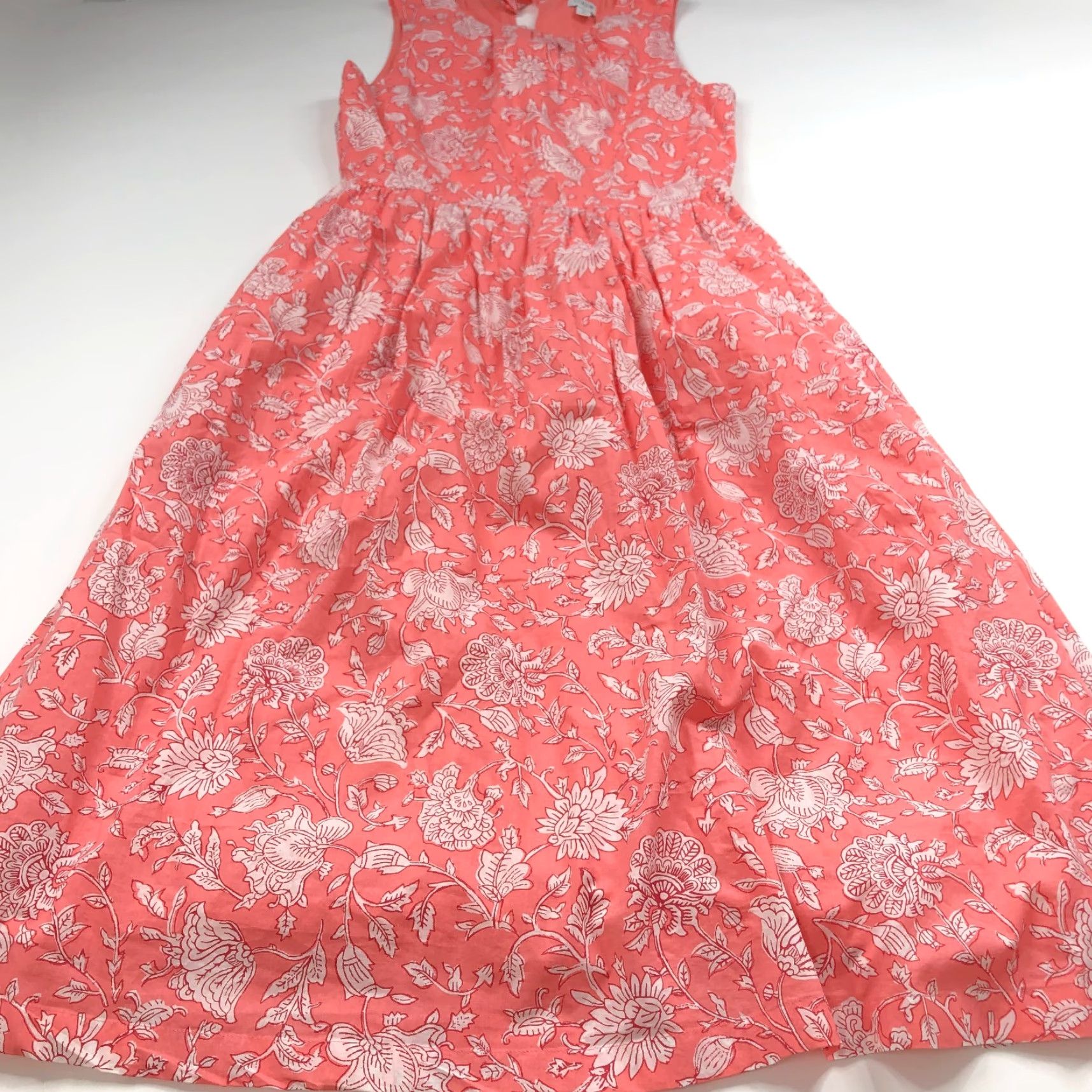 J.Crew J.Crew Factory 4 Fit and Flare Midi Dress Pink Floral Sleeveless Casual Party/Cocktail Womens Midi Dress Size S / US 4 / IT 40 - 6 Thumbnail