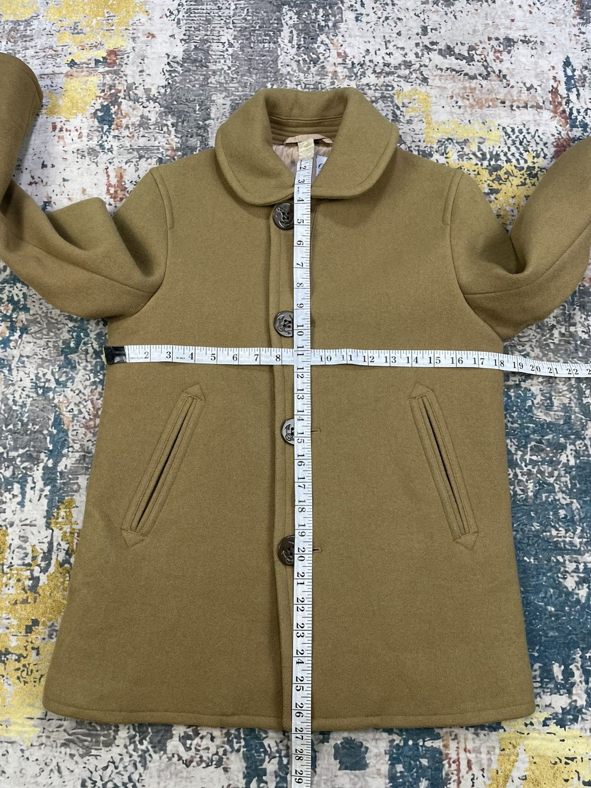 Orcival Orcival Melton Wool Single Breasted Peacoat Size XS / US 0-2 / IT 36-38 - 8 Thumbnail