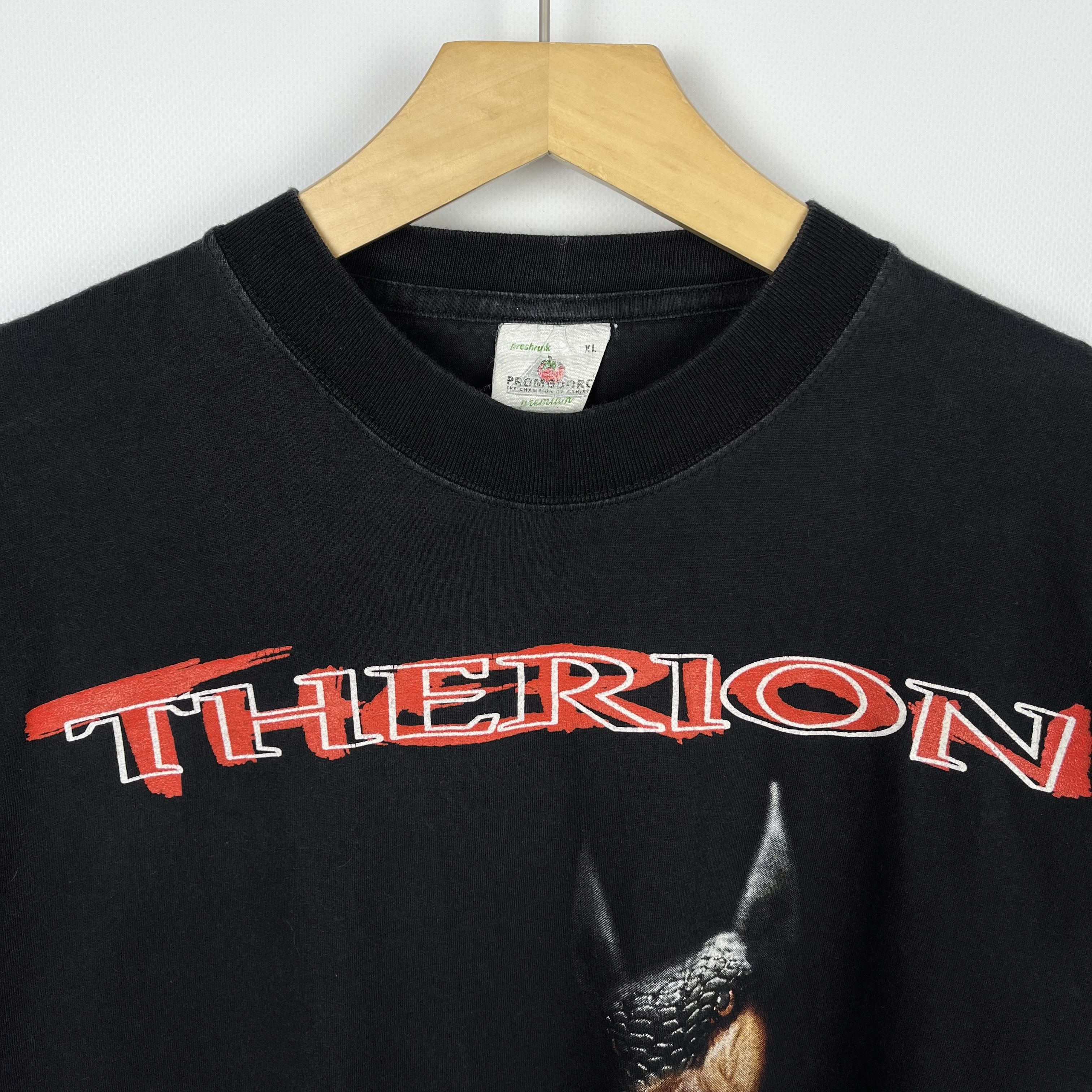 Band Tees Vintage Therion Metal Rock Band Long Sleeve T Shirt 1990’s Size US XL / EU 56 / 4 - 6 Thumbnail