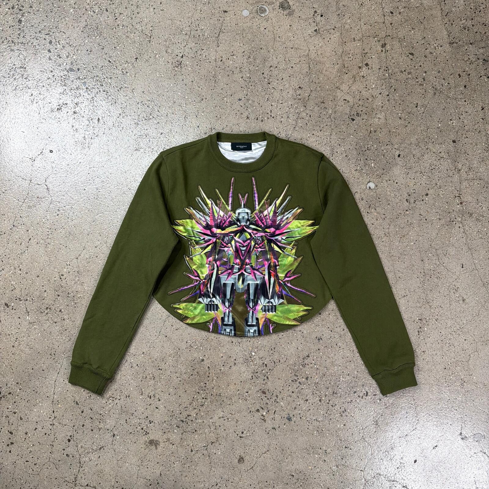 Givenchy Givenchy Birds of Paradise Cropped Sample Sweater Size US M / EU 48-50 / 2 - 1 Thumbnail