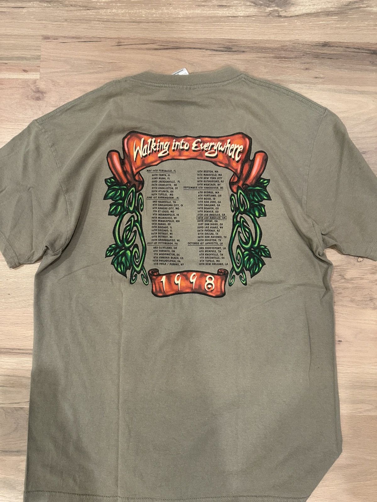 Band Tees Vintage 1998 Page and Plant Walking into Everywhere Tour Tee Size US L / EU 52-54 / 3 - 4 Thumbnail