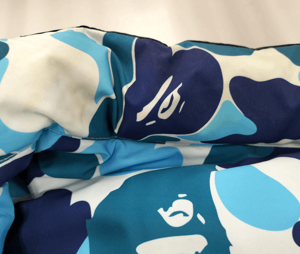 Bape Bape Blue Camo Reversible down jacket Size US XXL / EU 58 / 5 - 7 Thumbnail