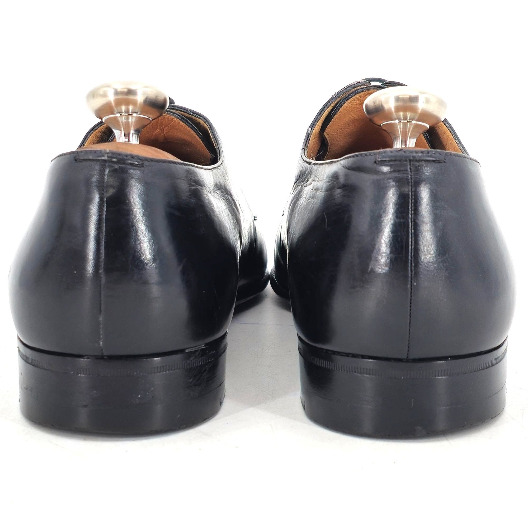 Testoni Vintage A. Testoni Men's 8 Italian Black Calf Leather Dress Size US 8 / EU 41 - 6 Thumbnail