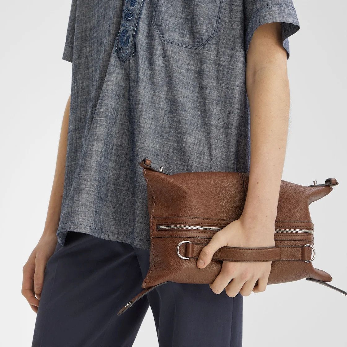 Fendi o1s1wg110426 Size:OS/Selleria Siesta Small in Brown Size ONE SIZE - 6 Thumbnail