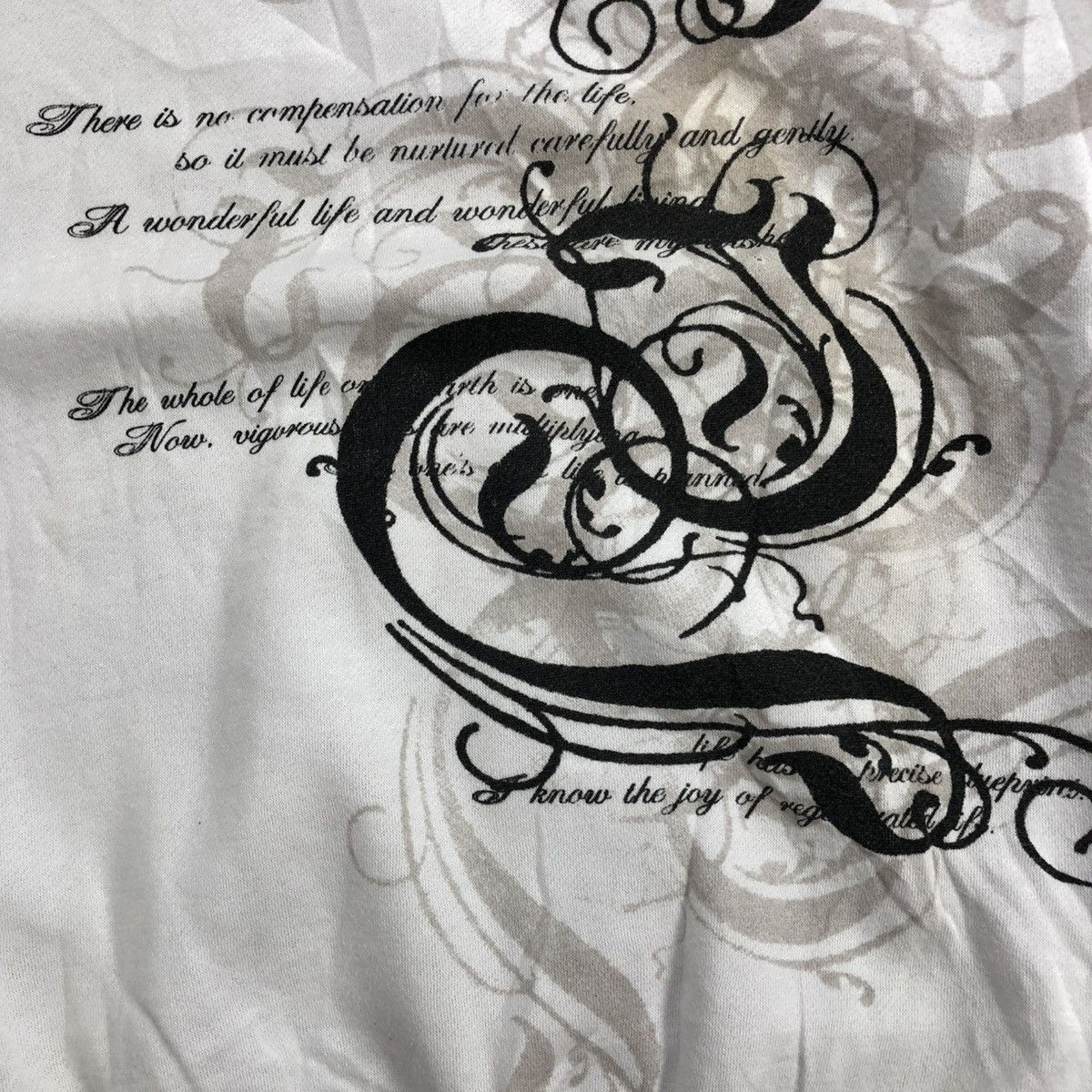 If Six Was Nine × Japanese Brand × Le Grande Bleu (L.G.B.) 2000s Free Beat Poem Tribal Goa Lgb Punk Style Sweatshirt Size US L / EU 52-54 / 3 - 6 Thumbnail
