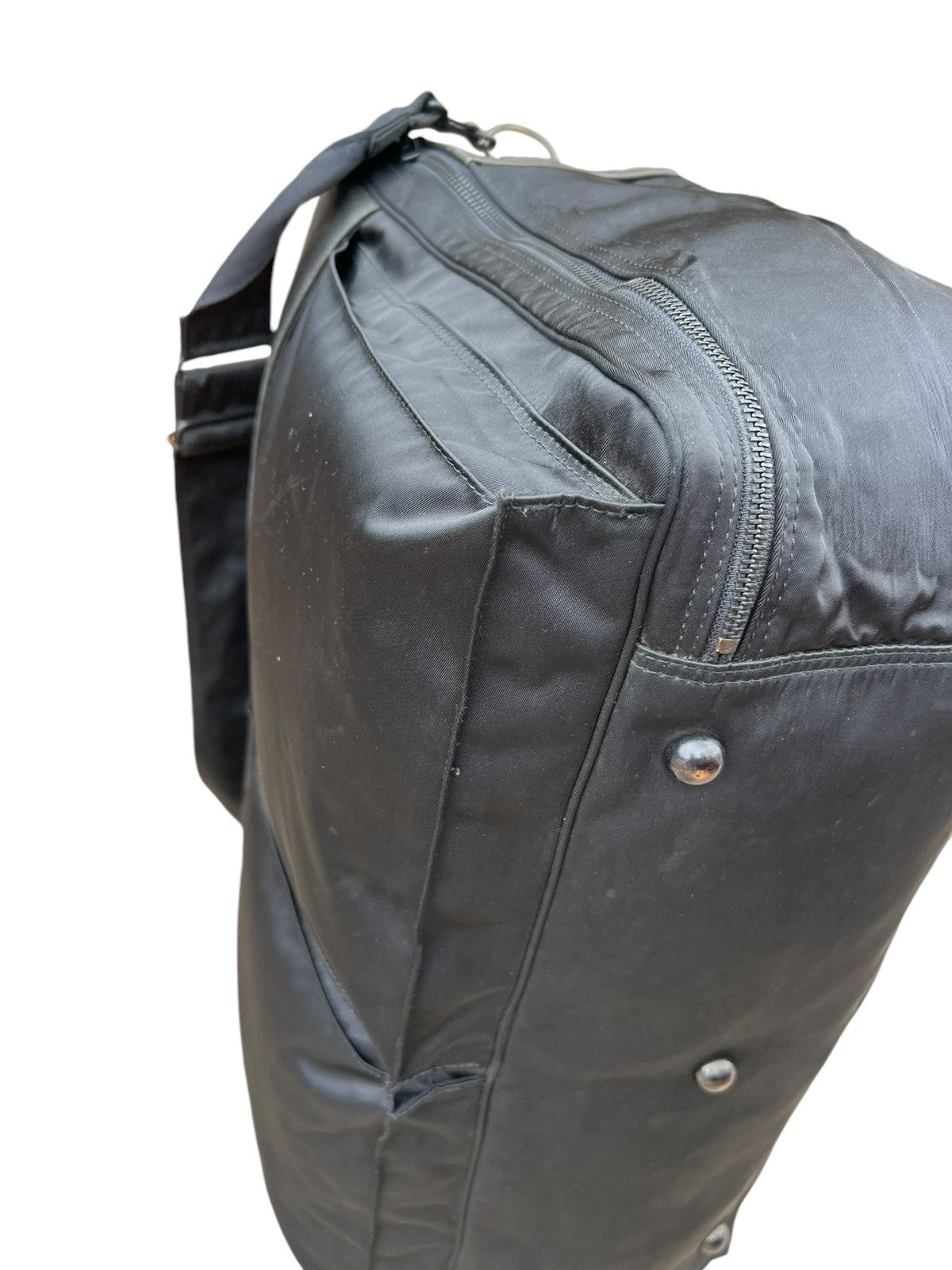 Barneys New York Vintage 90s Barneys New York Leather Nylon 2 Way Bag Huge Size ONE SIZE - 16 Thumbnail