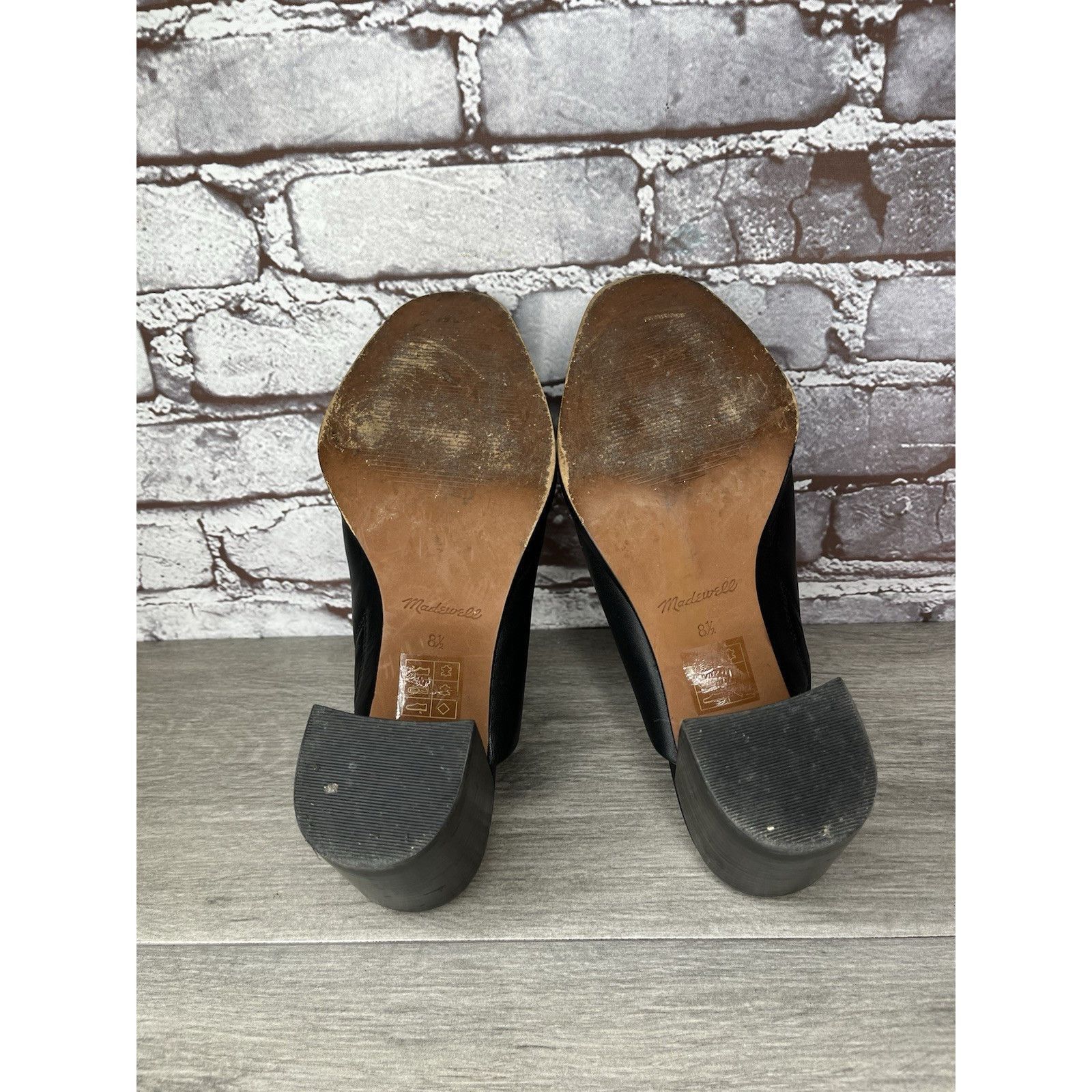 Madewell Madewell Black Leather THE HARPER Mules Slip On Clogs Heels Size US 8.5 / IT 38.5 - 9 Thumbnail