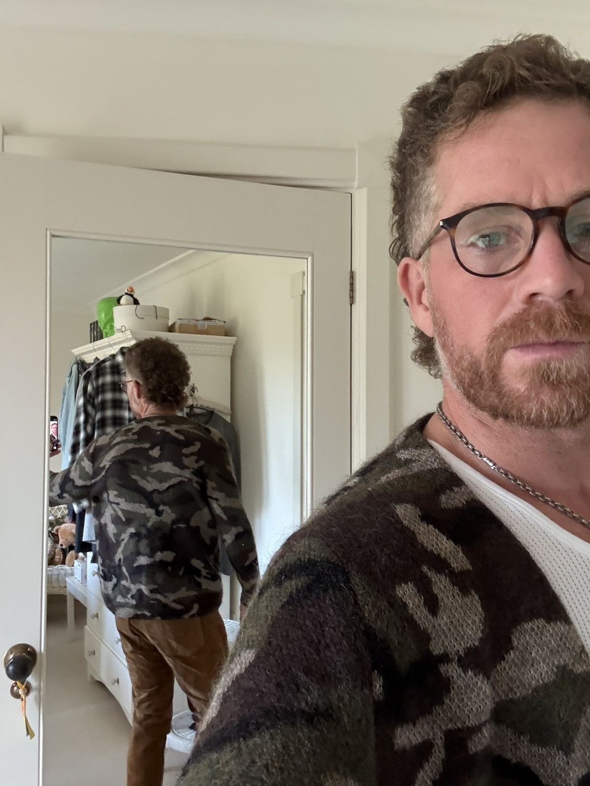 Saint Laurent Paris SS15 Saint Laurent camo camouflage cardigan Hedi Psych Rock Size US S / EU 44-46 / 1 - 7 Thumbnail