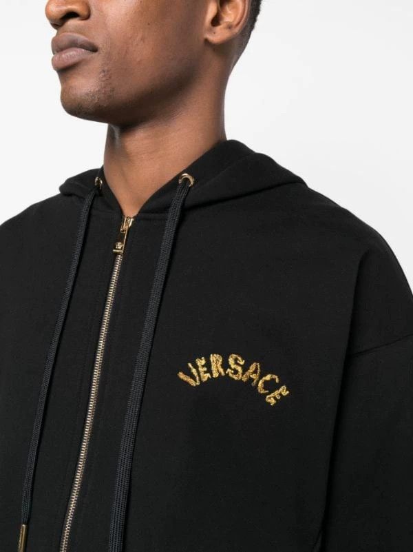 Versace Versace Gold thread embroidered hoodie jacket Size US M / EU 48-50 / 2 - 7 Thumbnail