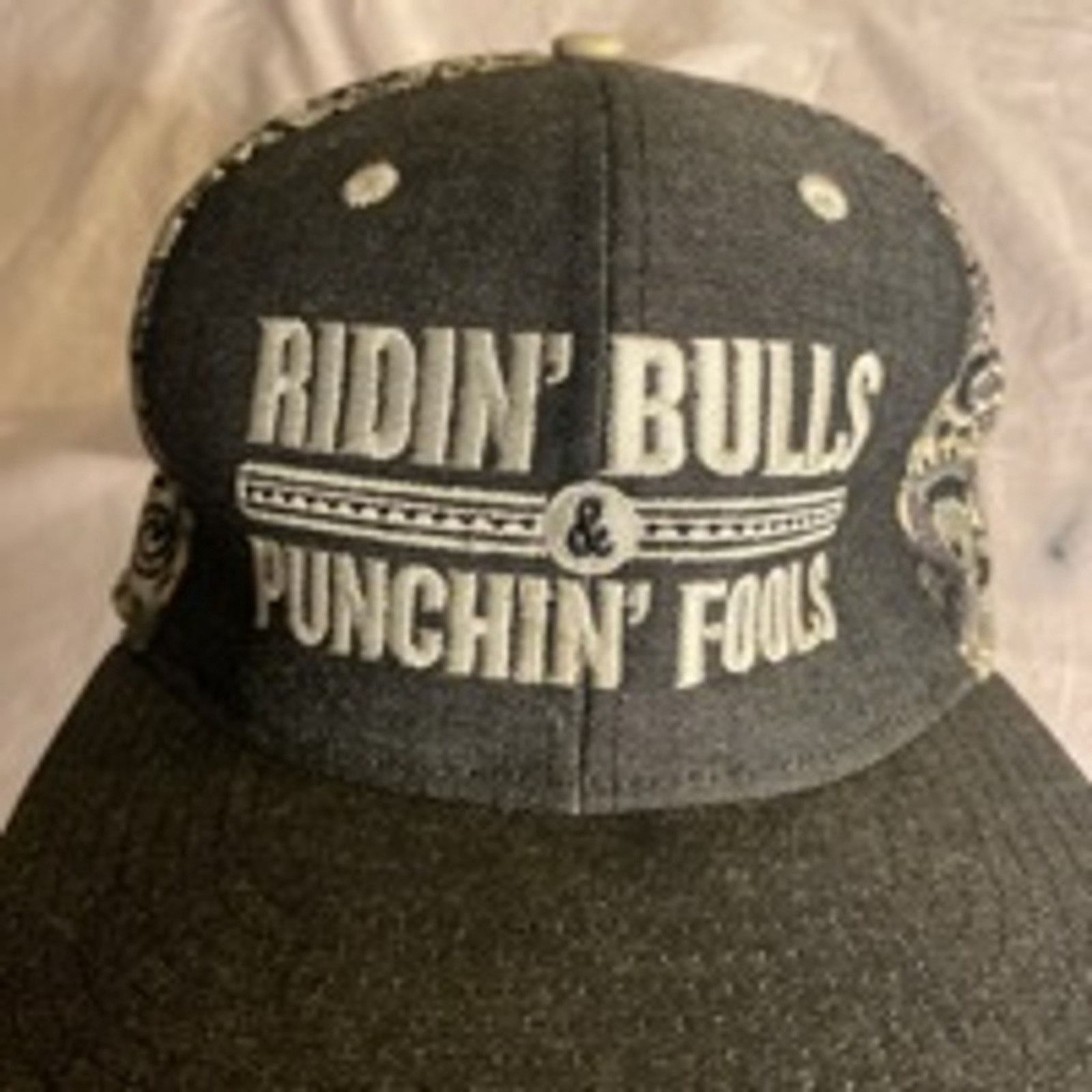 Other Dale Brisby Snapback Hat Ridin’ Bulls Punchin’ Fools Western Size ONE SIZE - 6 Thumbnail