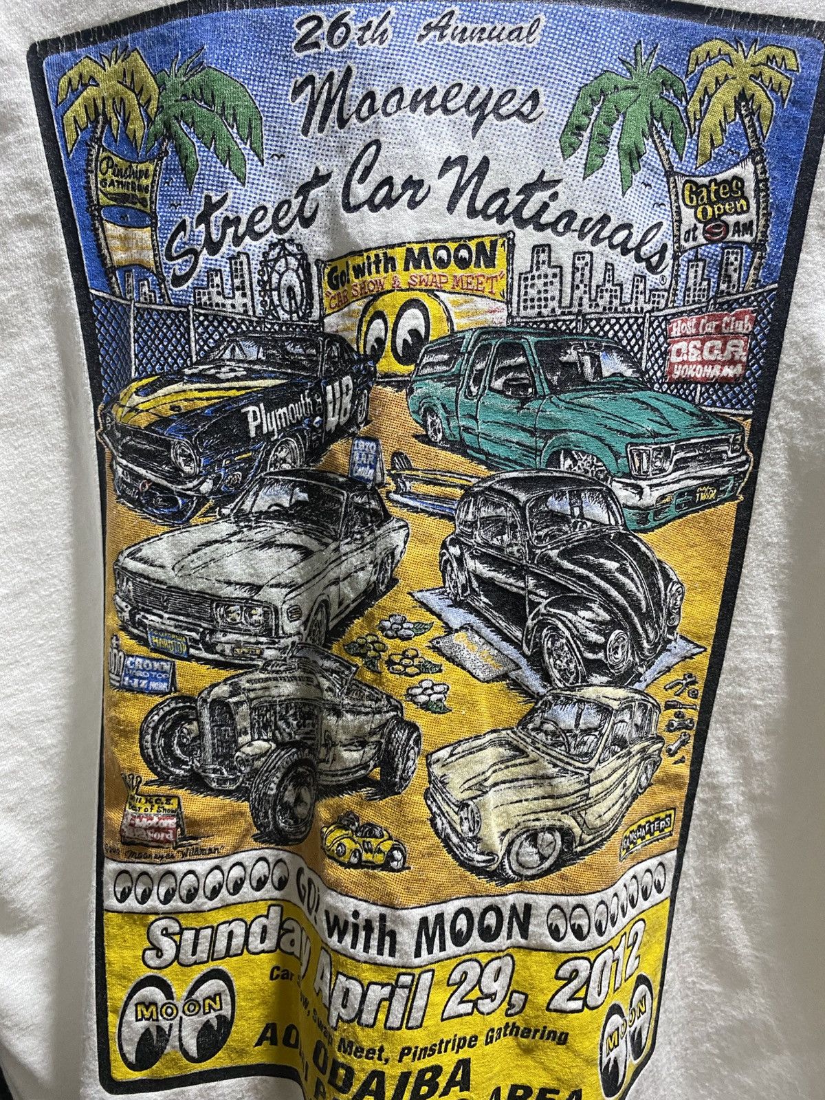 Sports Specialties Vintage 2012 Mooneyes Street Car National T-shirt Size US L / EU 52-54 / 3 - 4 Thumbnail