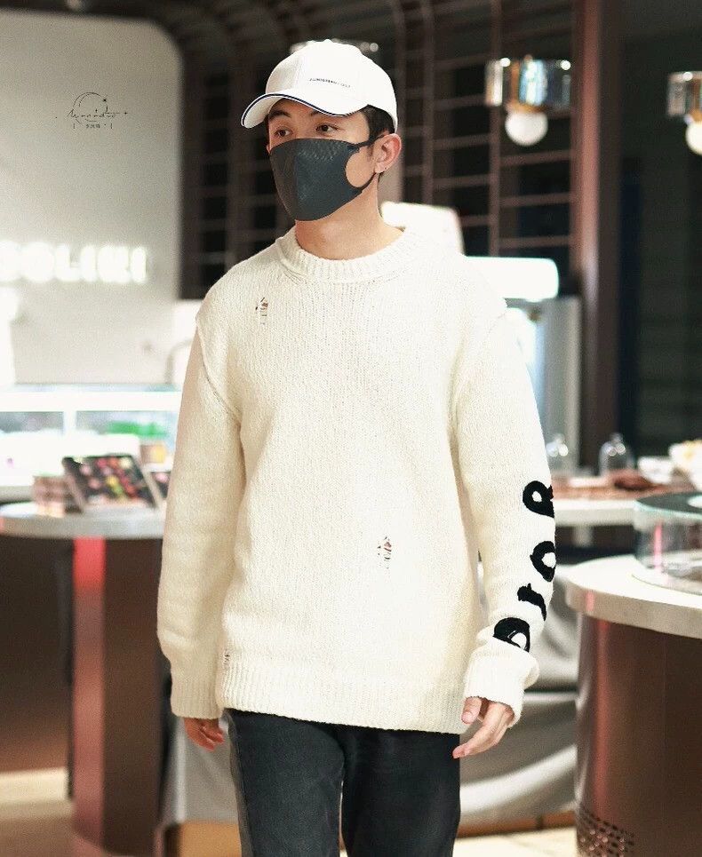 Dior Dior 24 beige cartoon animal fleece torn wool round neck l Size US XL / EU 56 / 4 - 9 Thumbnail