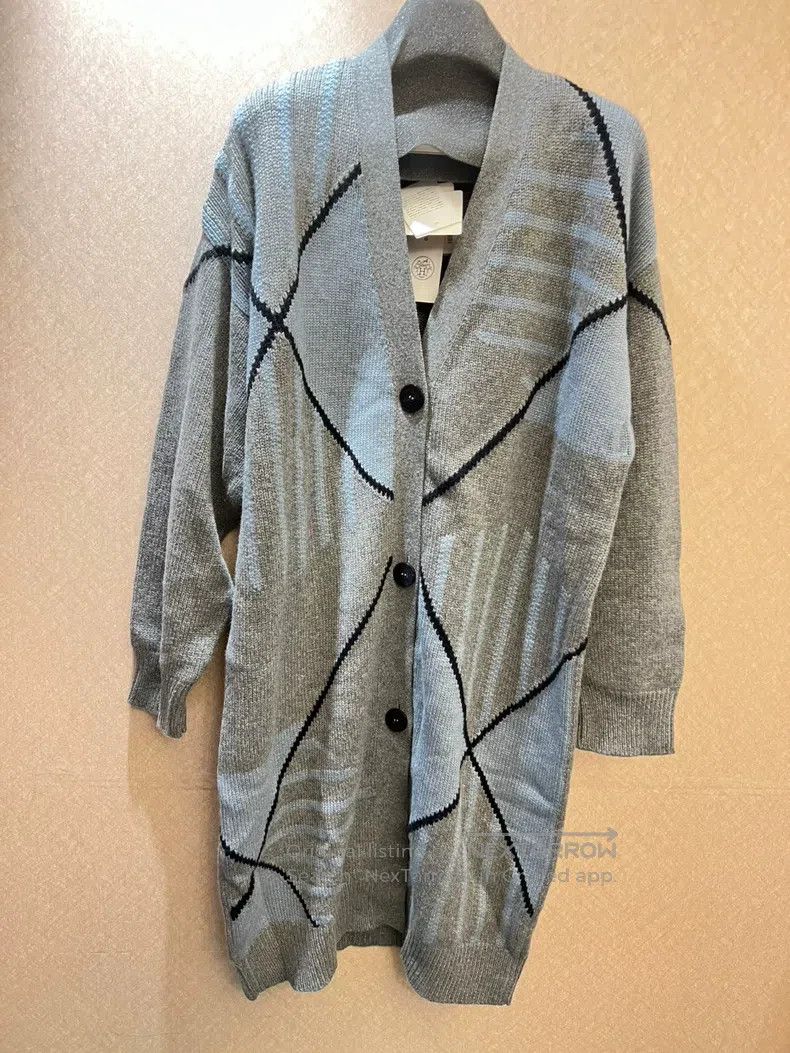 Hermes Hermes Pure cashmere oversized wide fit cardigan sweater Size XXS / US 00 / IT 34 - 3 Thumbnail