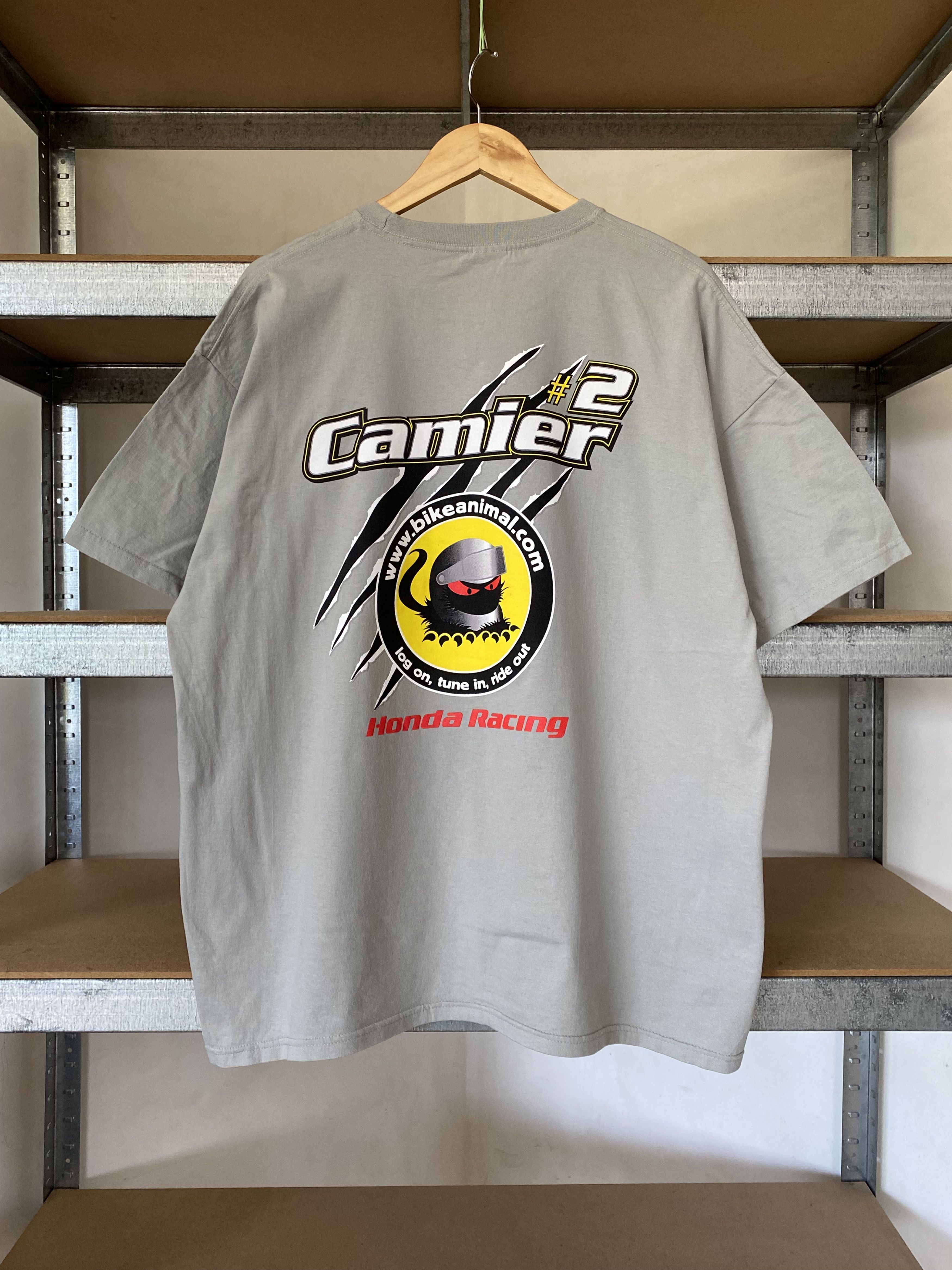 Honda Honda Bike Animal Vintage 2000s Camier 2 Racing T-shirt Size US XXL / EU 58 / 5 - 2 Thumbnail