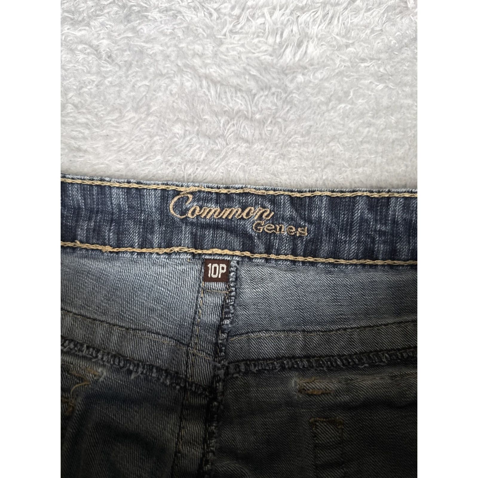 Denime Common Genes Jeans Womens 10P Blue Mid Rise Straight Leg Stretch Denim Casual Size 32" / US 10 / IT 46 - 6 Thumbnail