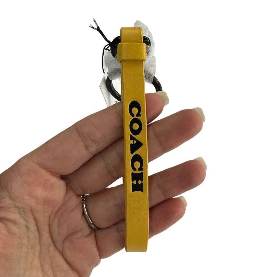 Coach Coach Loop Key FOB Attached split key ring Canary / Black Size ONE SIZE - 2 Thumbnail