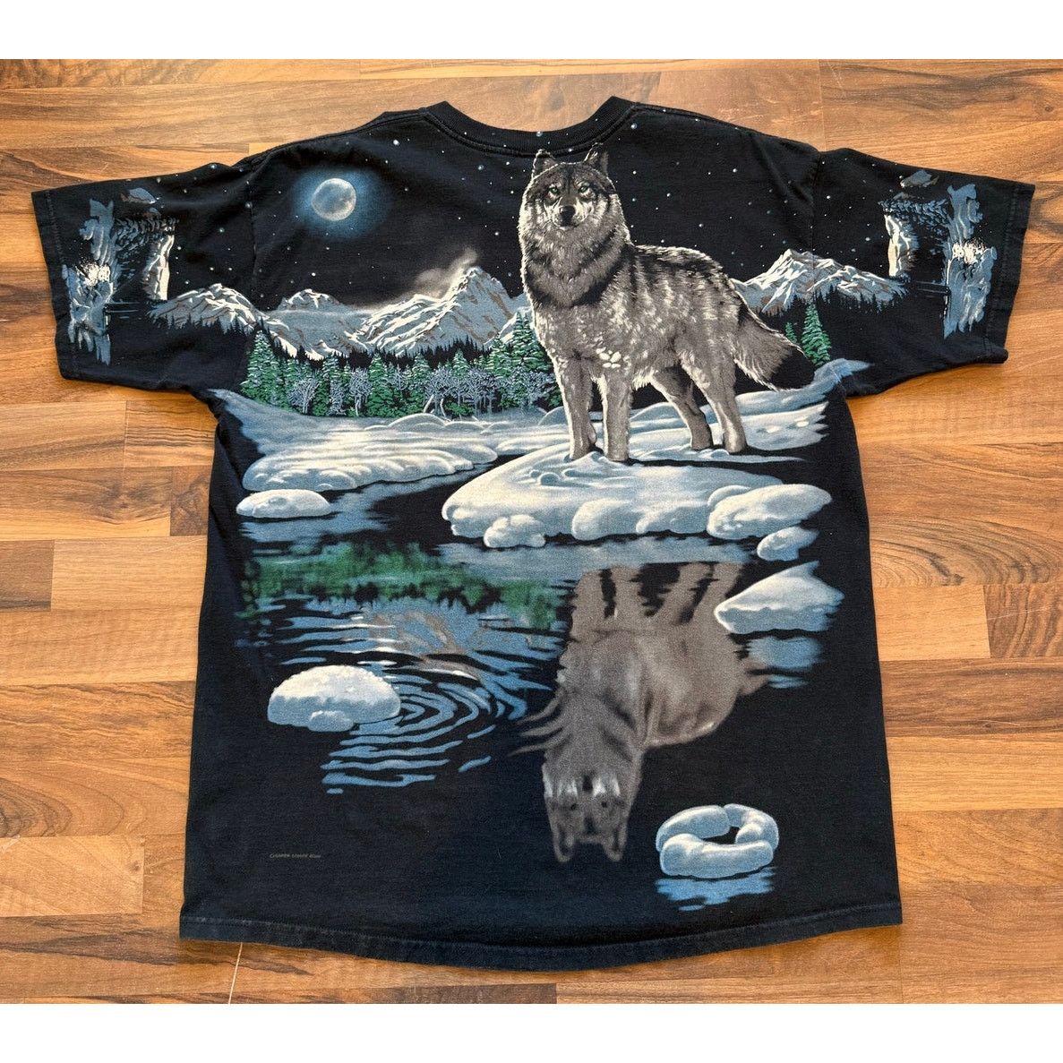 Liquid Blue Wolf face AOP Liquid Blue Size XL Size US XL / EU 56 / 4 - 3 Thumbnail