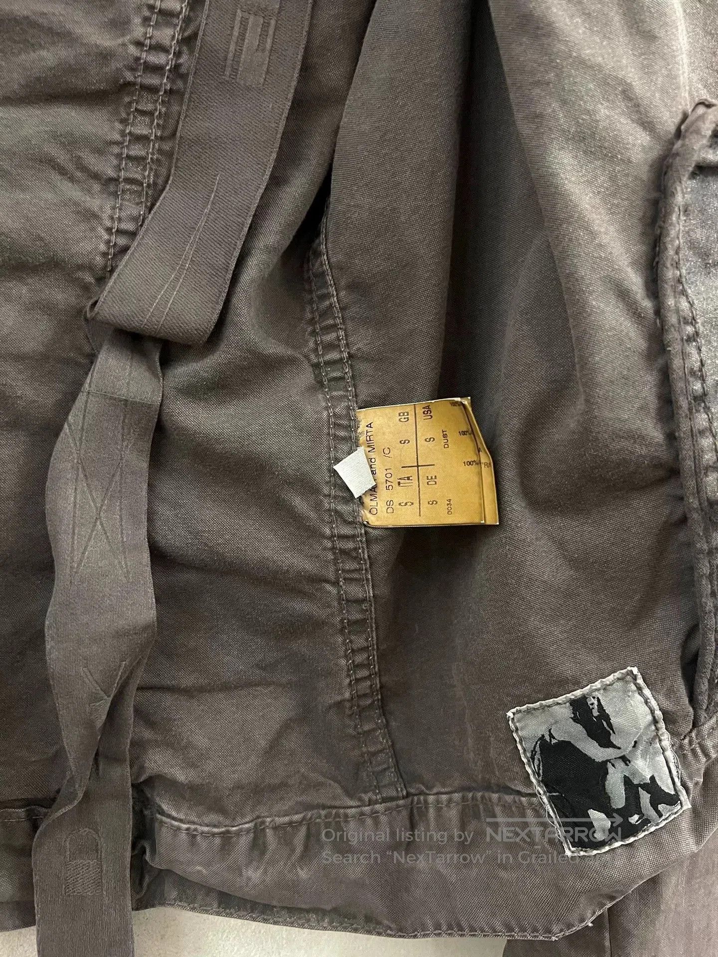 Rick Owens Drkshdw Rick Owens Gray Jacket OLMAR and MIRTA. Size US S / EU 44-46 / 1 - 7 Thumbnail