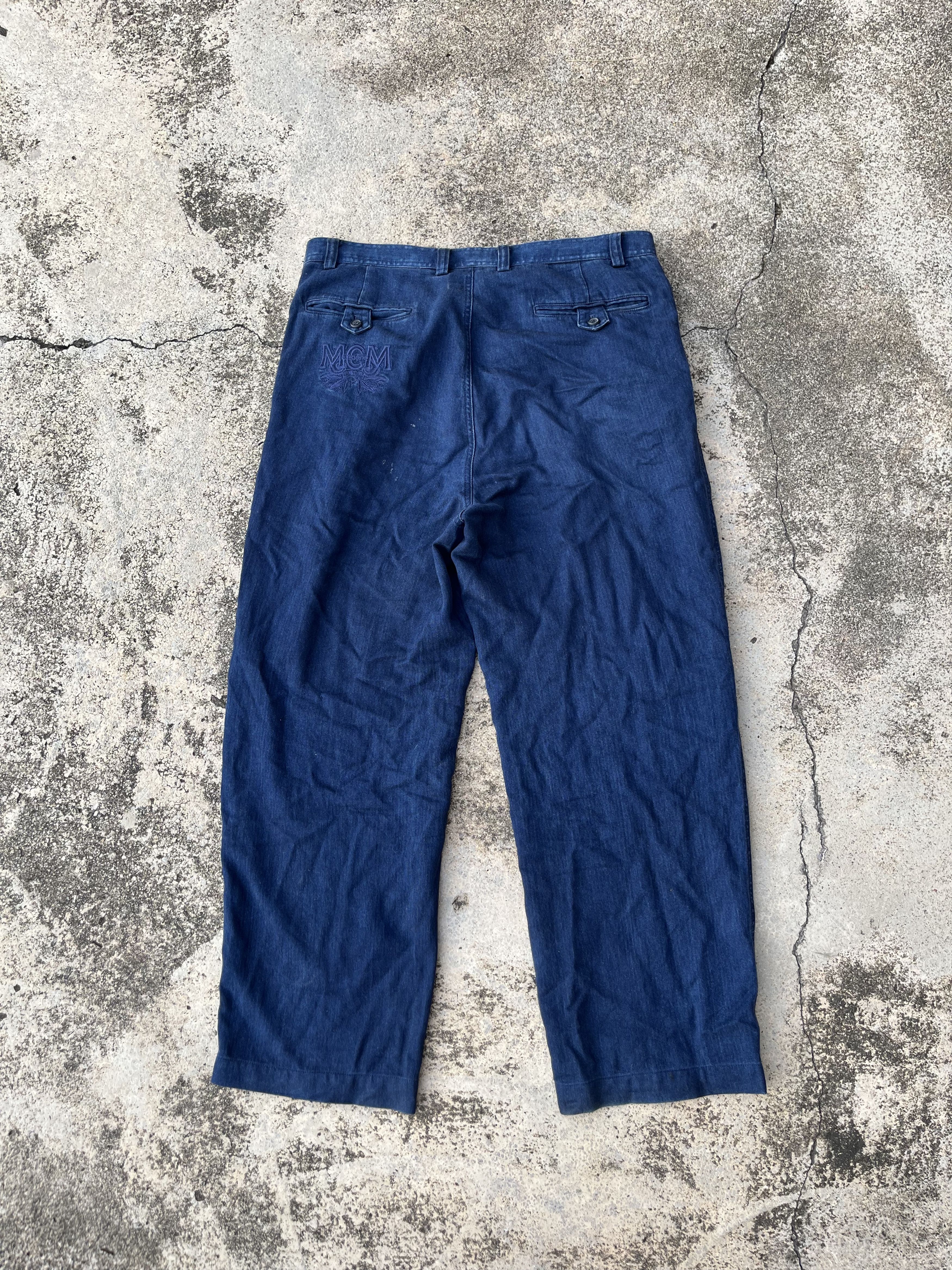 MCM MCM baggy Pleated Pants Denim Size US 34 / EU 50 - 1 Thumbnail