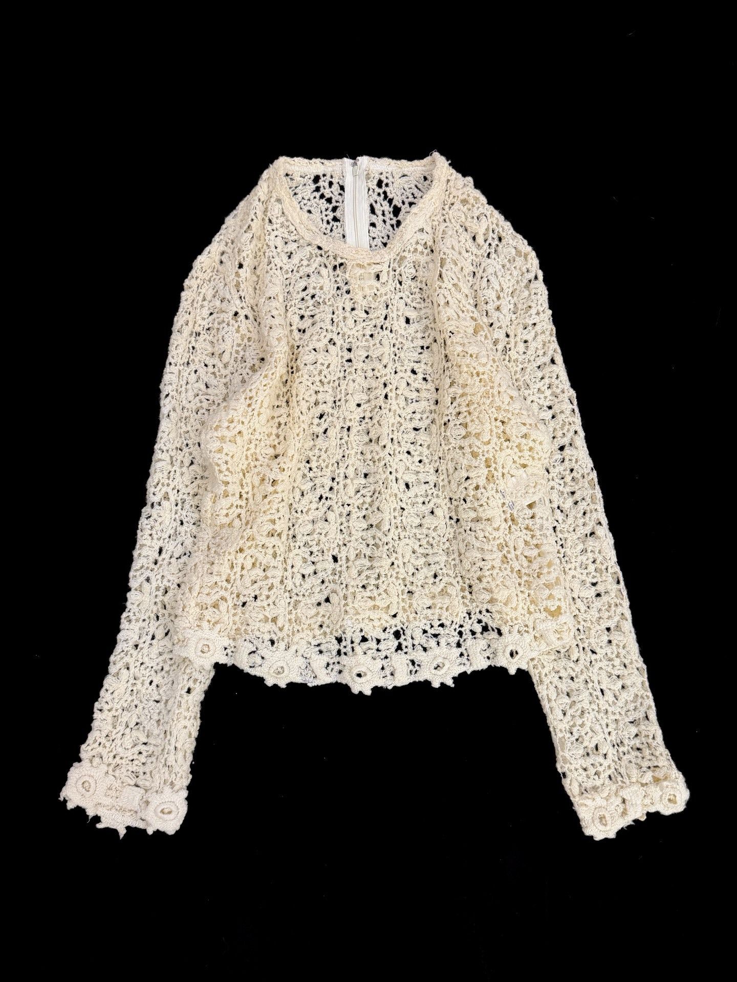 Comme des Garcons Comme des Garçons 1988 Wool Crochet Top Size M / US 6-8 / IT 42-44 - 1 Thumbnail