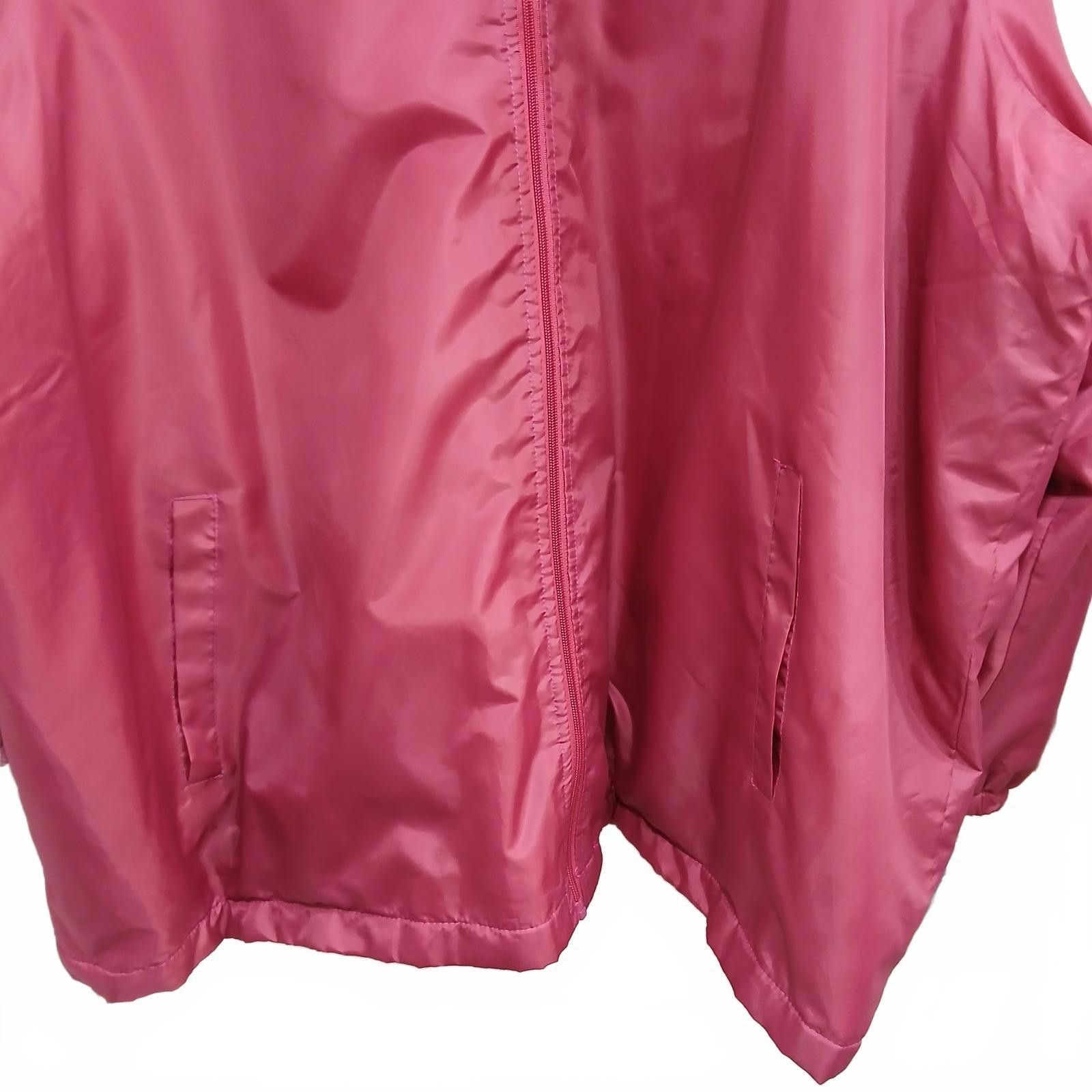 Designer 5XL Totes Pink Jacket Lined Women's Removable Hood Size 4XL / US 24-26 - 2 Thumbnail