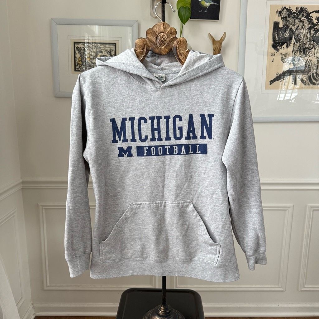 Delta Delta University of Michigan Football Hoodie Sweatshirt S Size US S / EU 44-46 / 1 - 2 Thumbnail