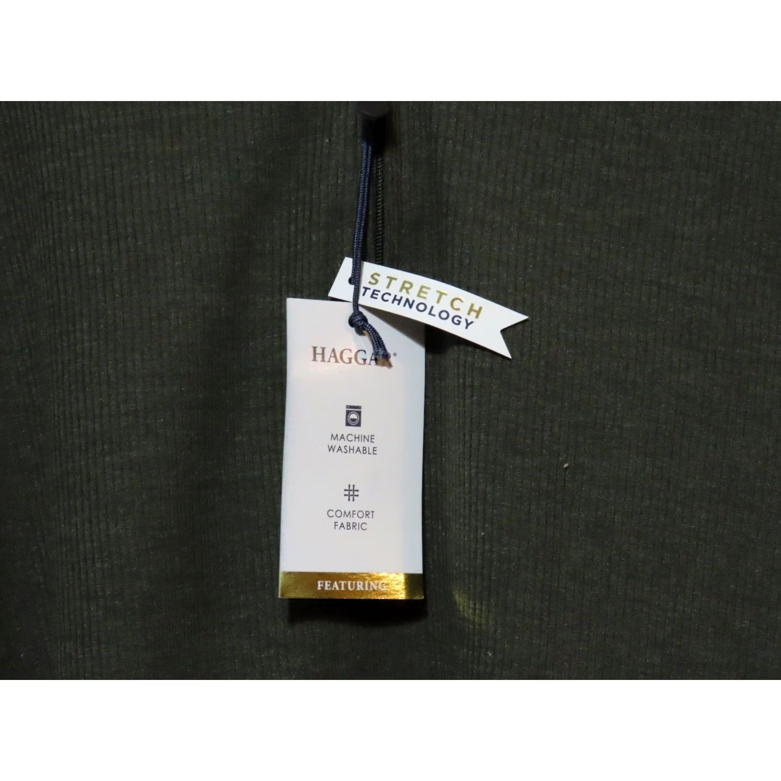 Haggar Haggar Polo Shirt XL Men Dark Green Knit 1/4 Zip Easy Care NWT Solid Rib Long Sleeve Casual Pullover Cotton Blend Ultra Soft Regular Fit Size US XL / EU 56 / 4 - 4 Thumbnail