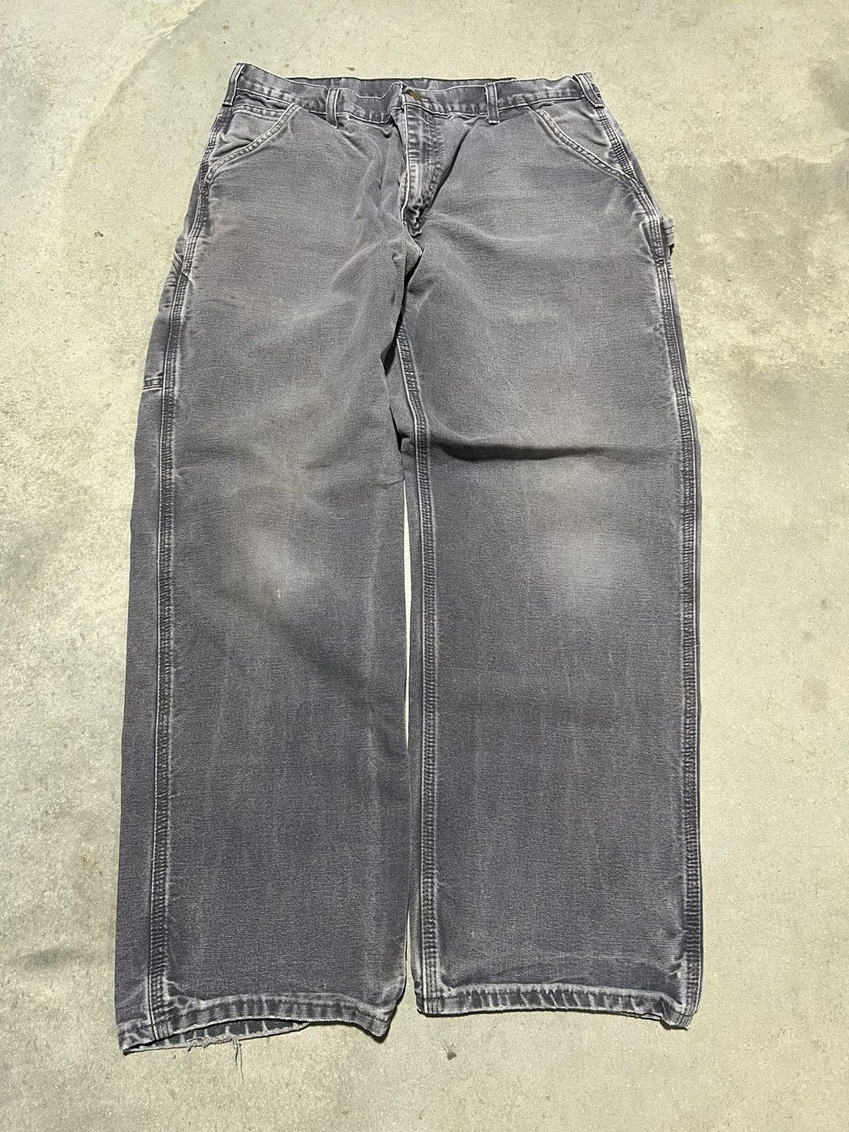 Carhartt × Vintage Vintage Faded Purple Carhartt Baggy Pants Size US 34 / EU 50 - 4 Thumbnail